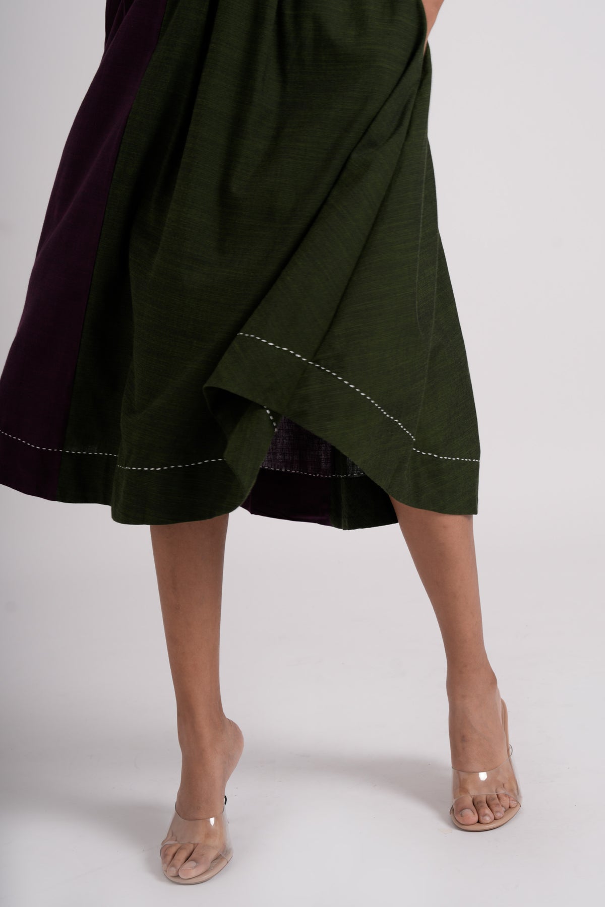 Split Hue Midi Dress