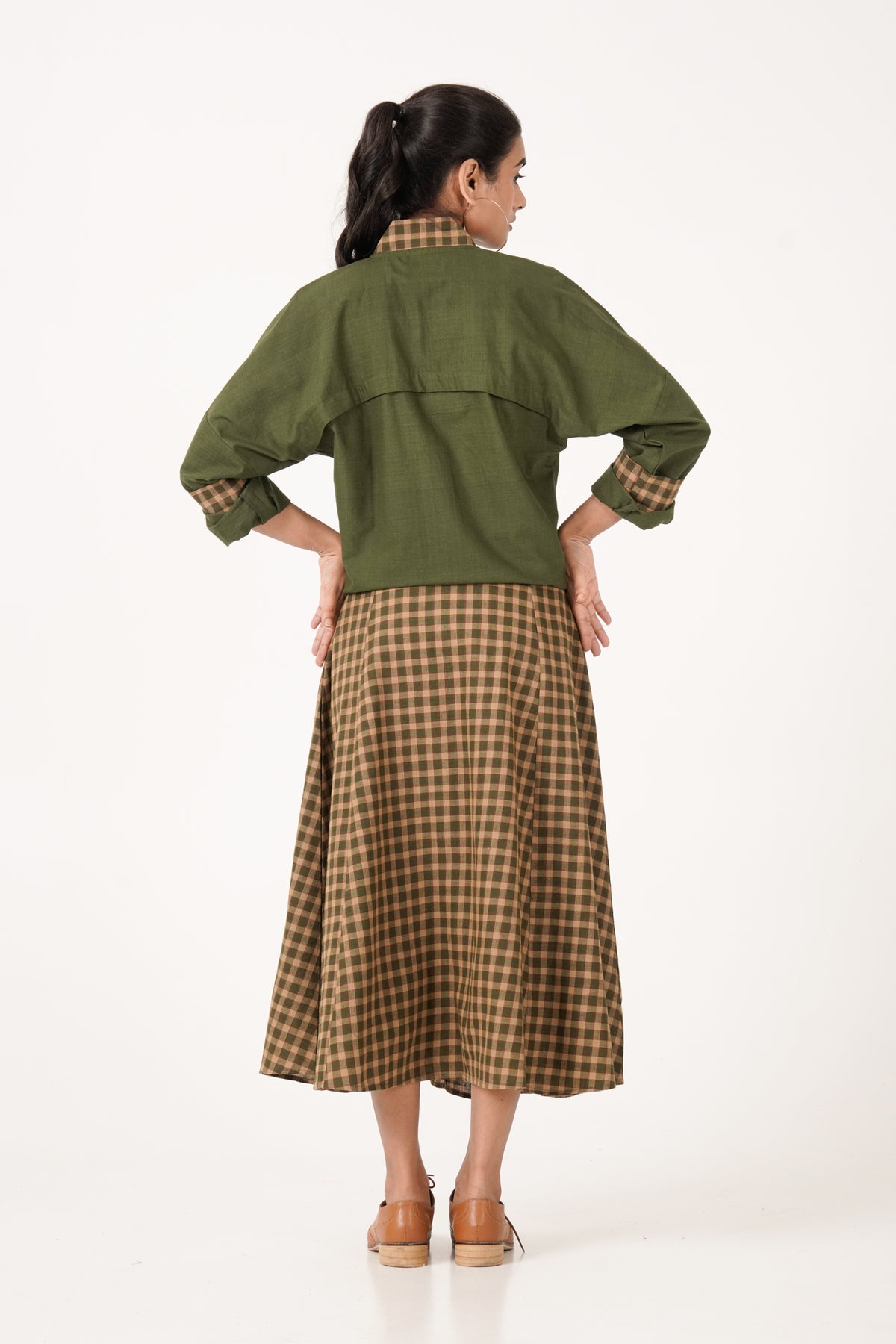 Plaid Olive Green Jacket