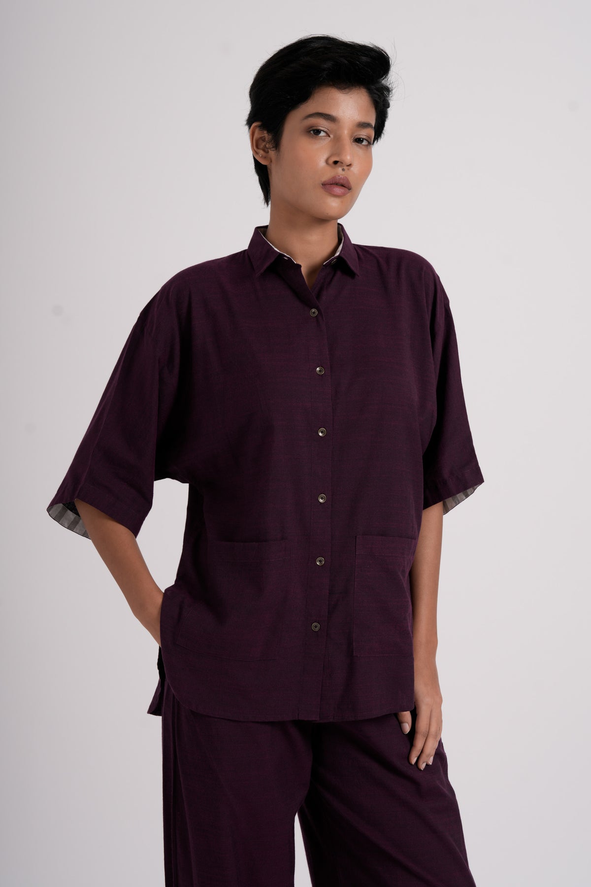 Lava Shirt in Dark Purple