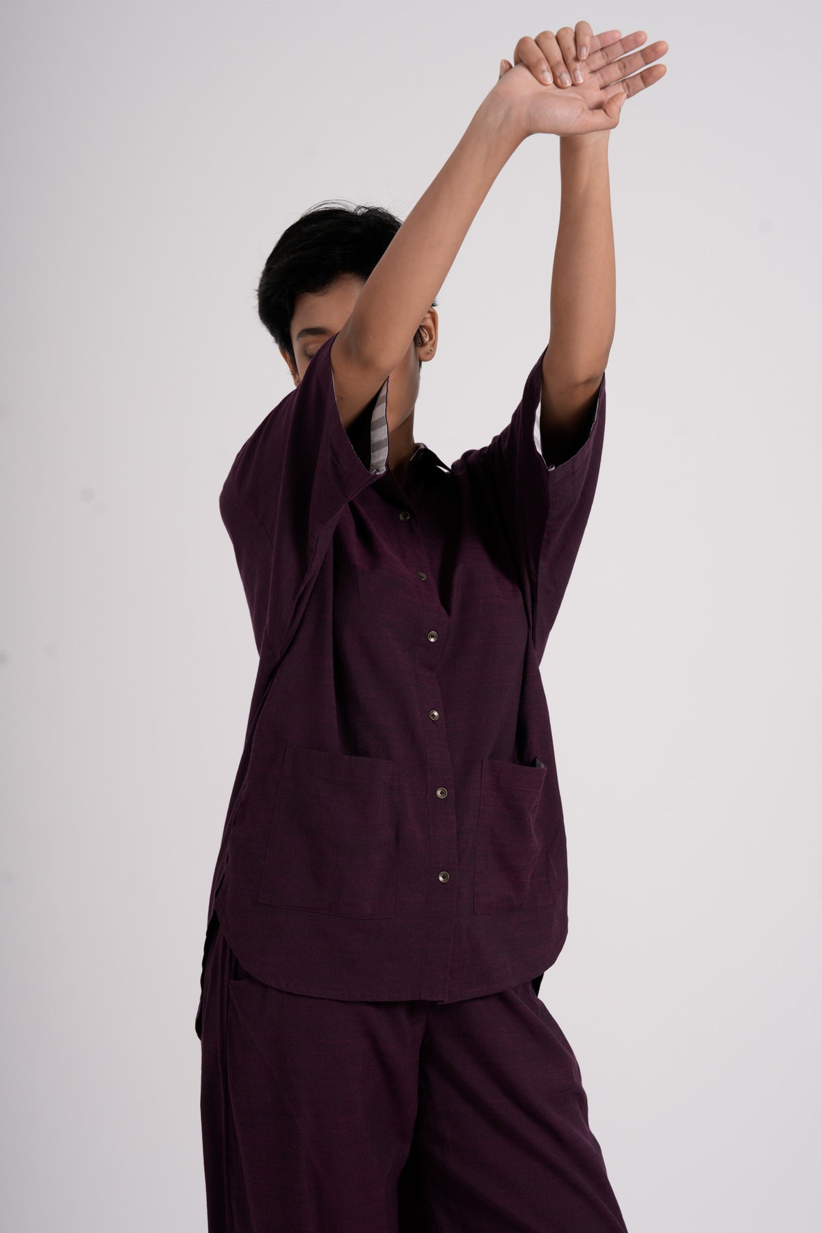 Lava Shirt in Dark Purple