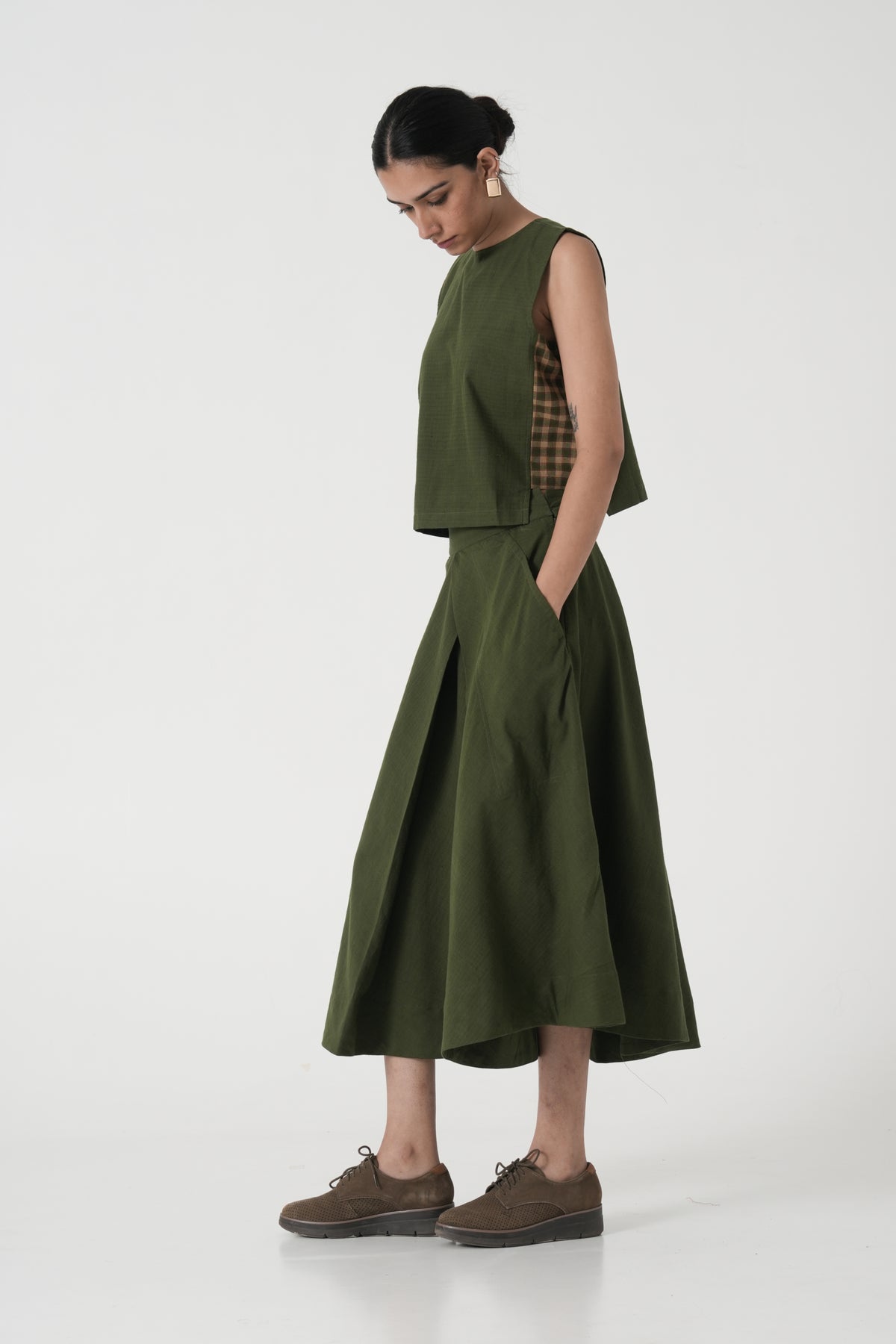 Jade Skirt Olive Green