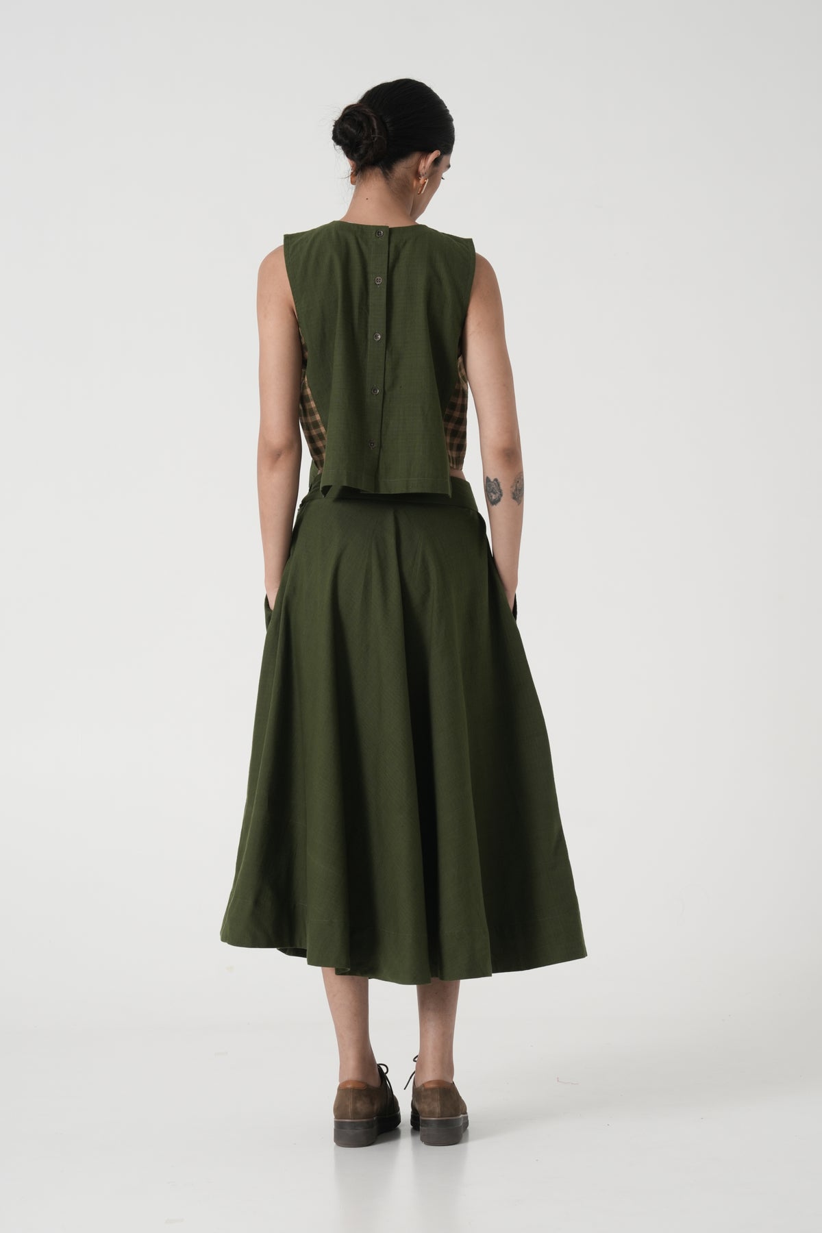 Jade Skirt Olive Green