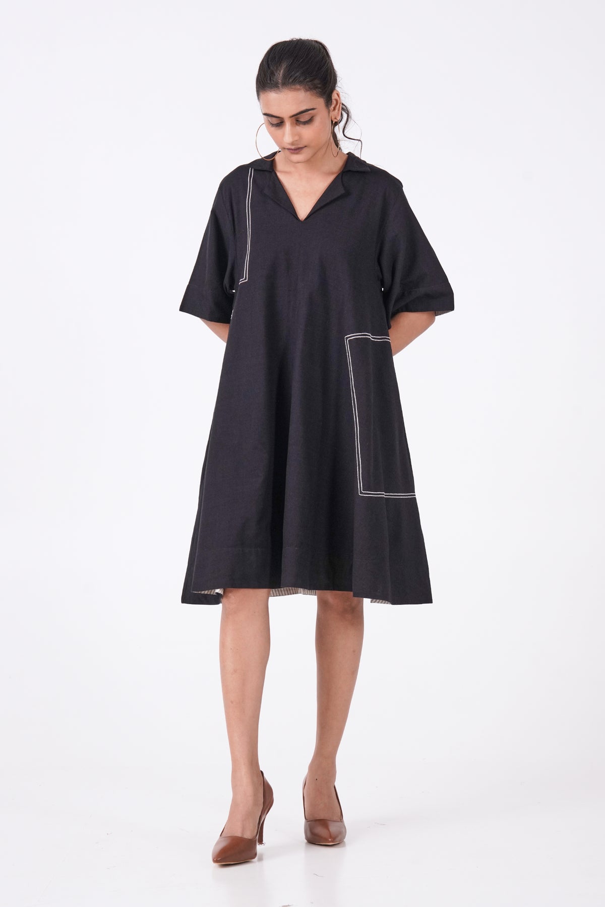 Dynamic Black Dress
