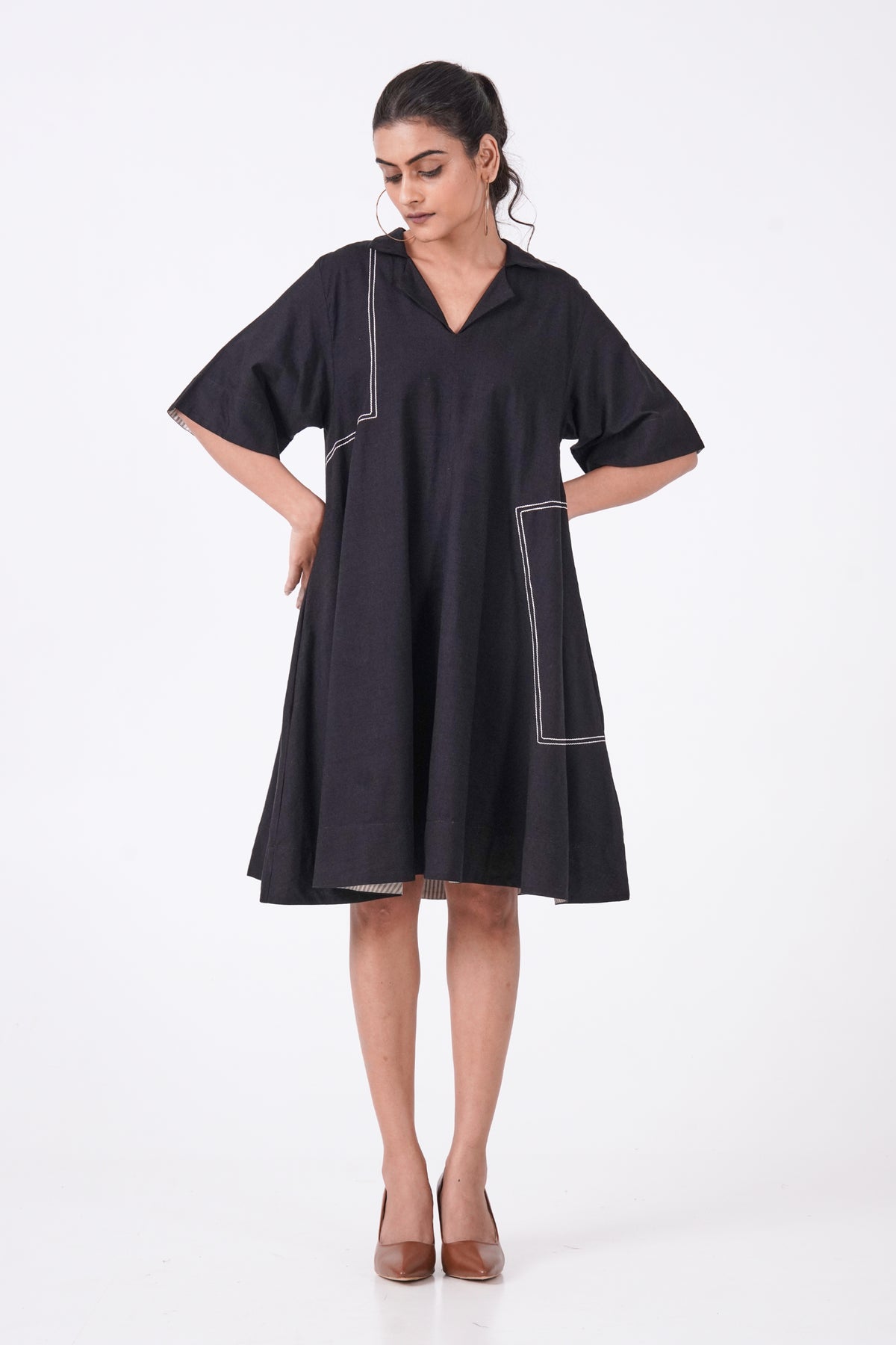 Dynamic Black Dress