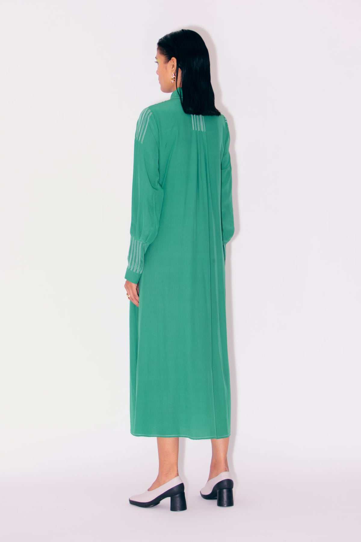 A Mid-length Crepe Dress