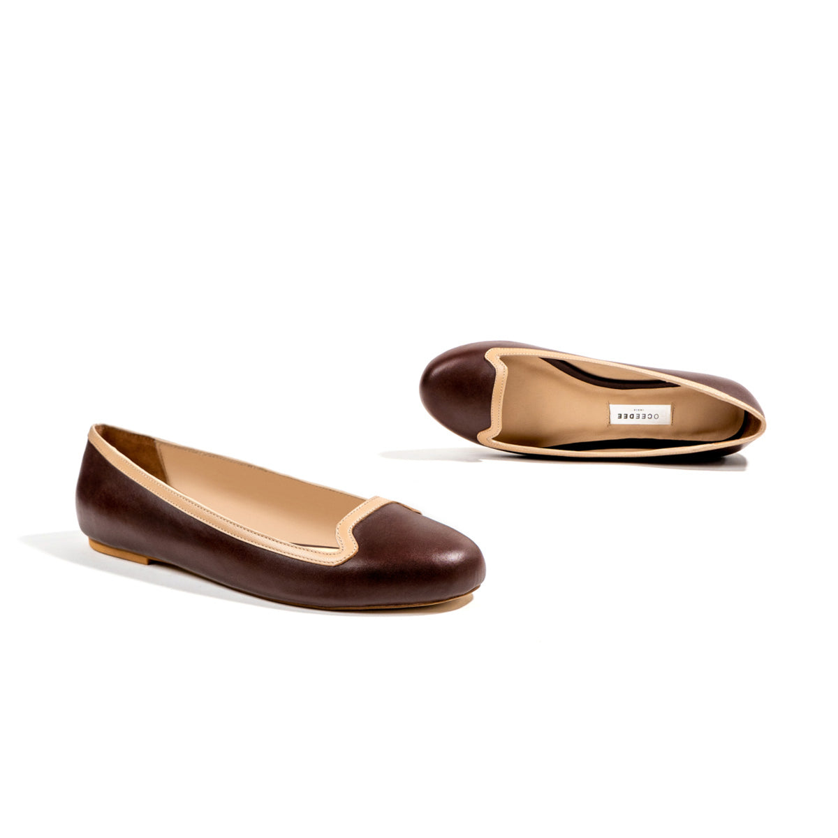 Brown &amp; Nude Flats
