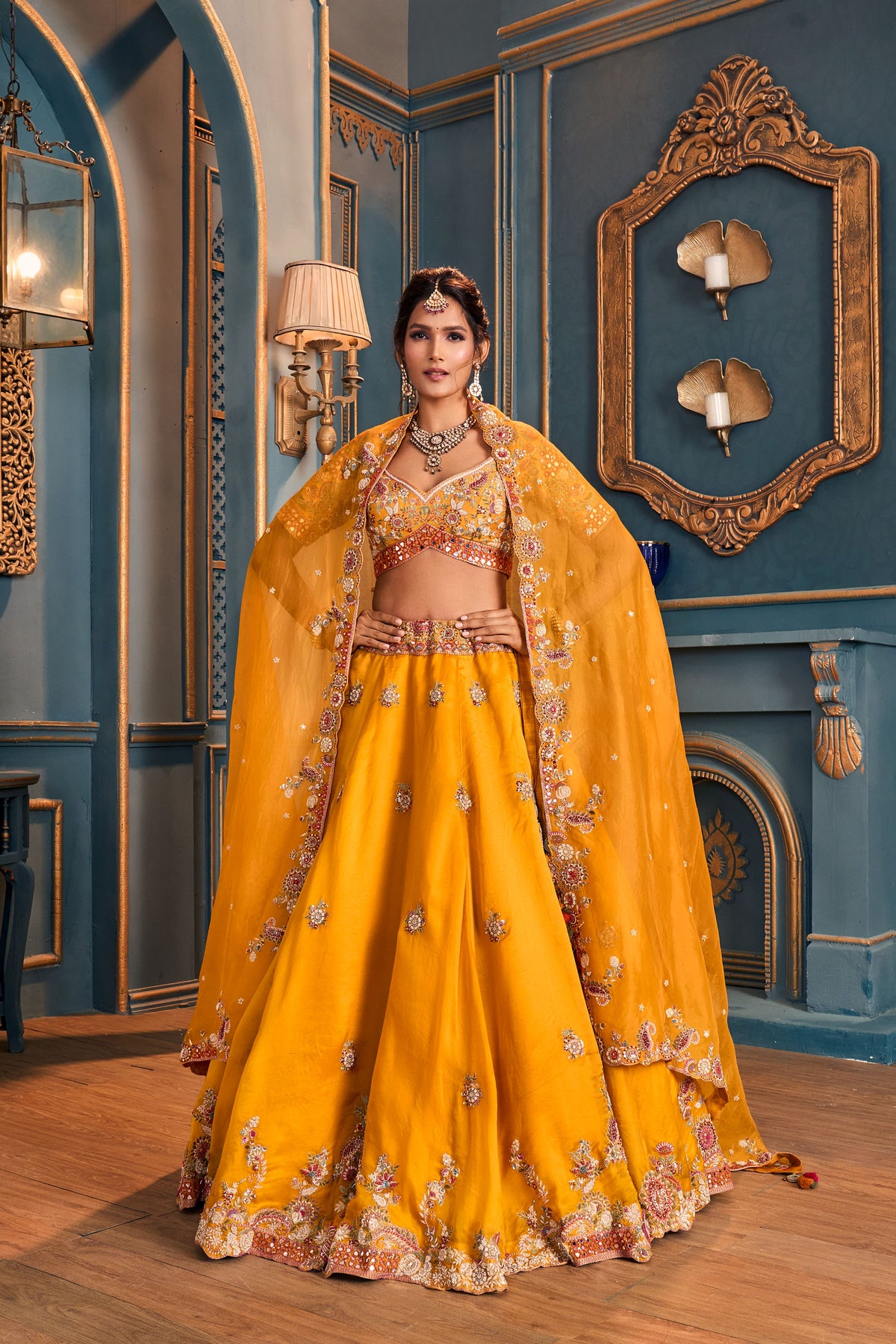 Gorgeous Mustard Lehenga Set
