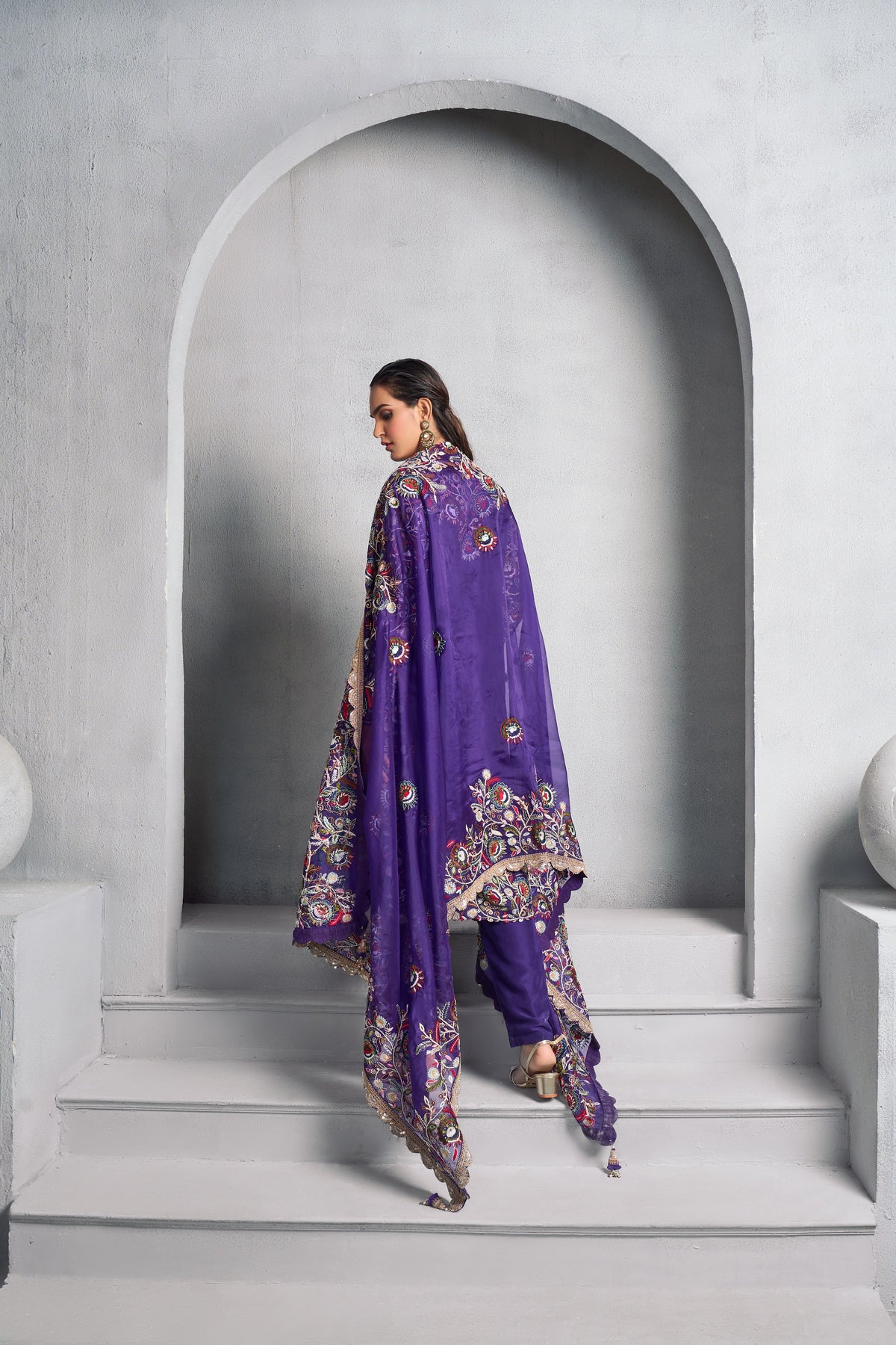 Classic Purple Kurta Set
