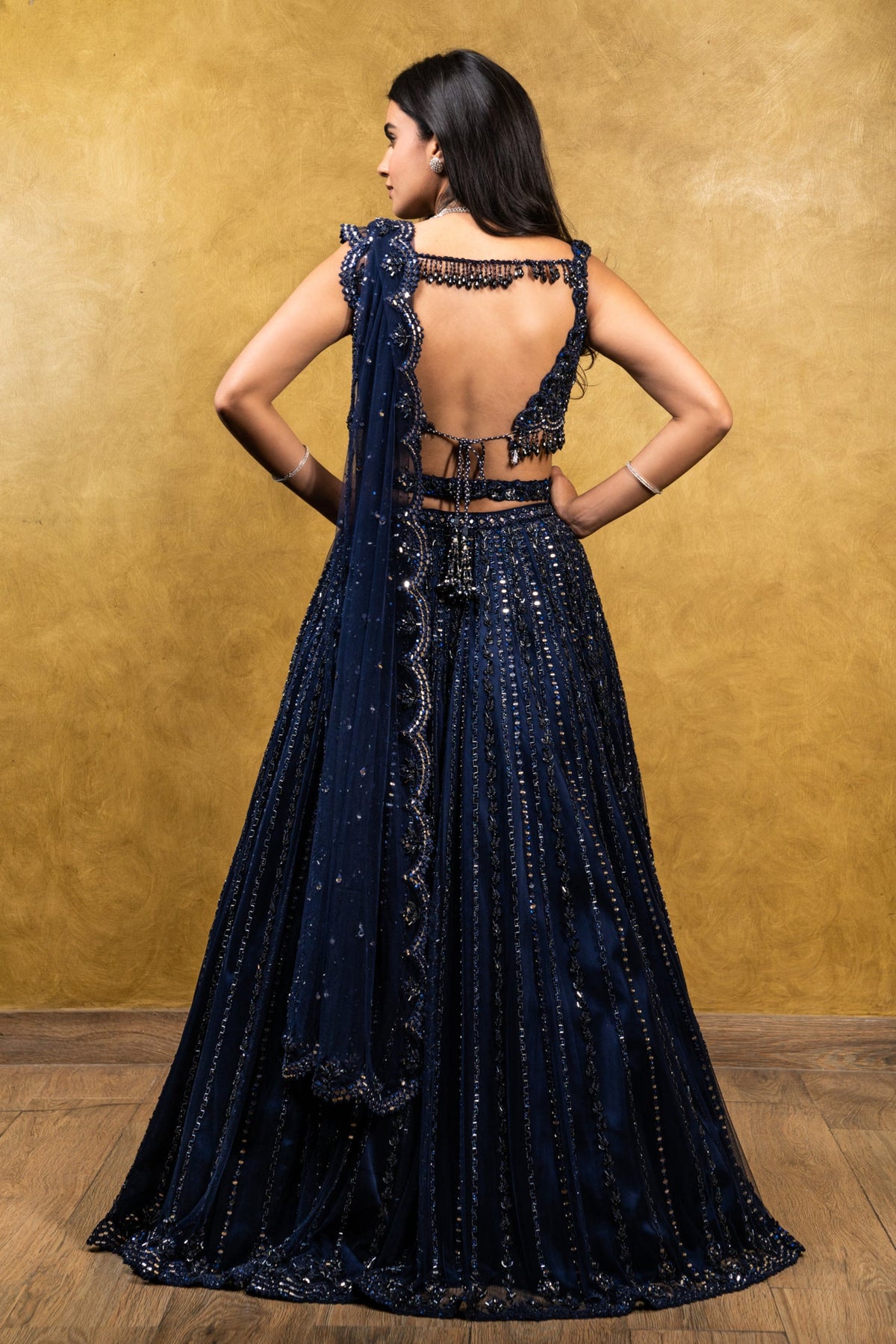 Navy Blue Lehenga Choli