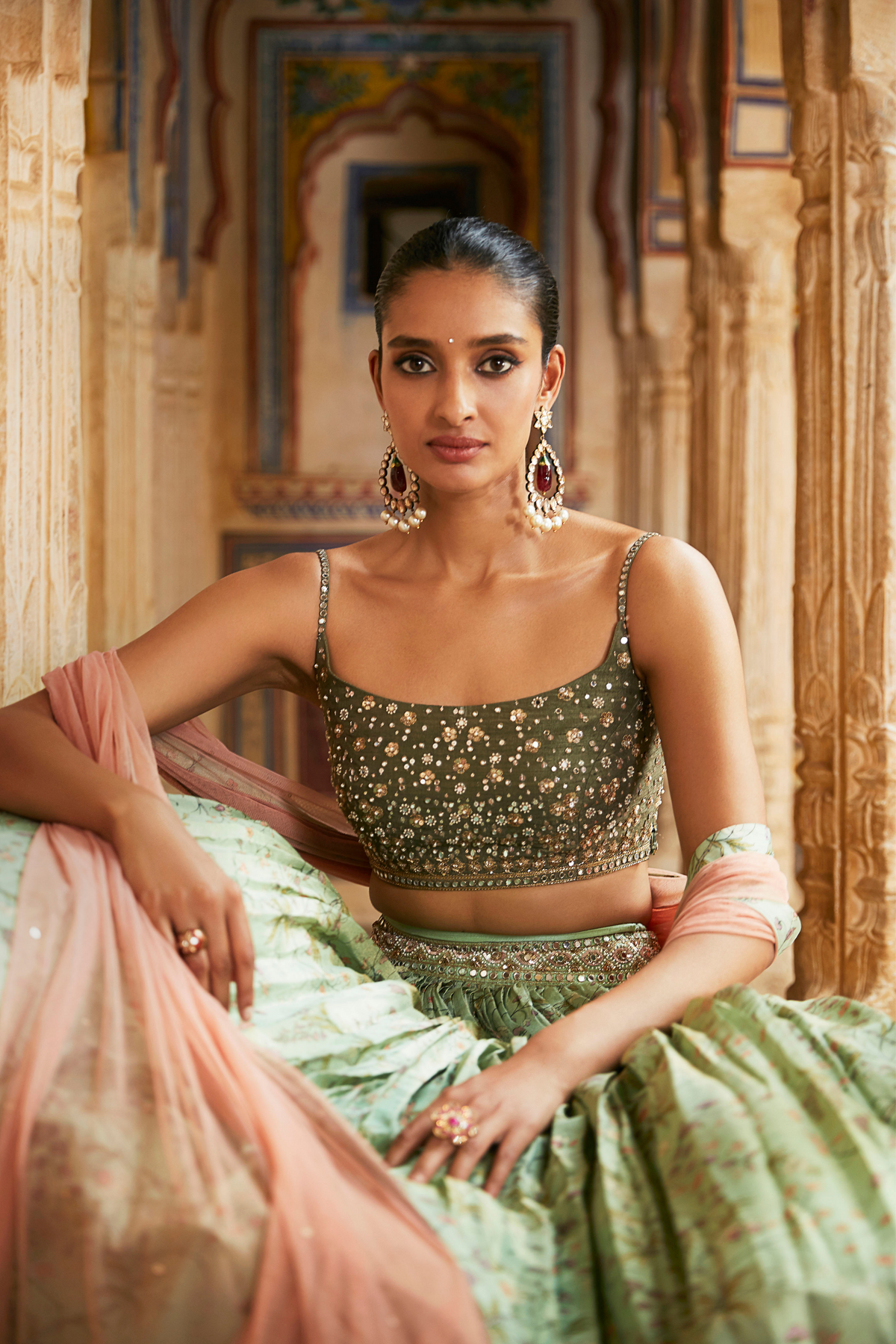 The Jade Lehenga