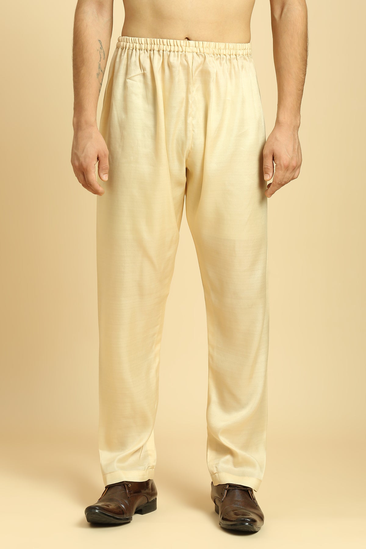 Beige/Blue Ombre Kurta With Beige Pant