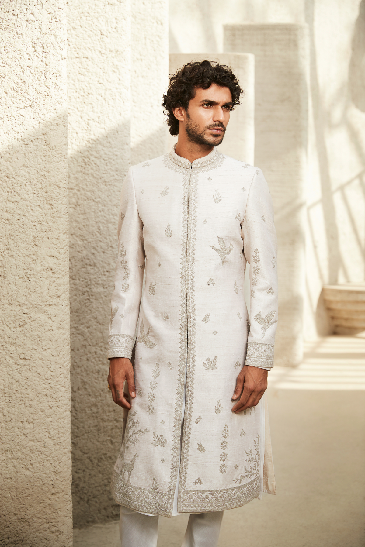 The Ivory Impact Sherwani Set