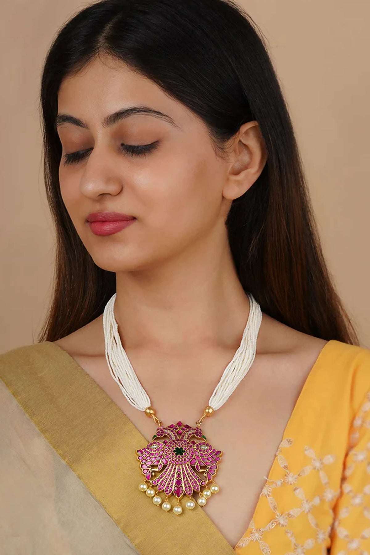 Multicolor Gold Plated Necklace
