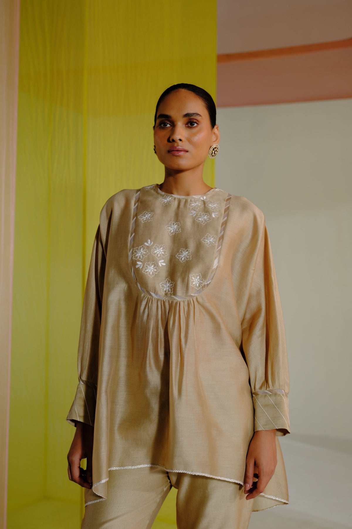 Beige Aida Co-ordinate Set