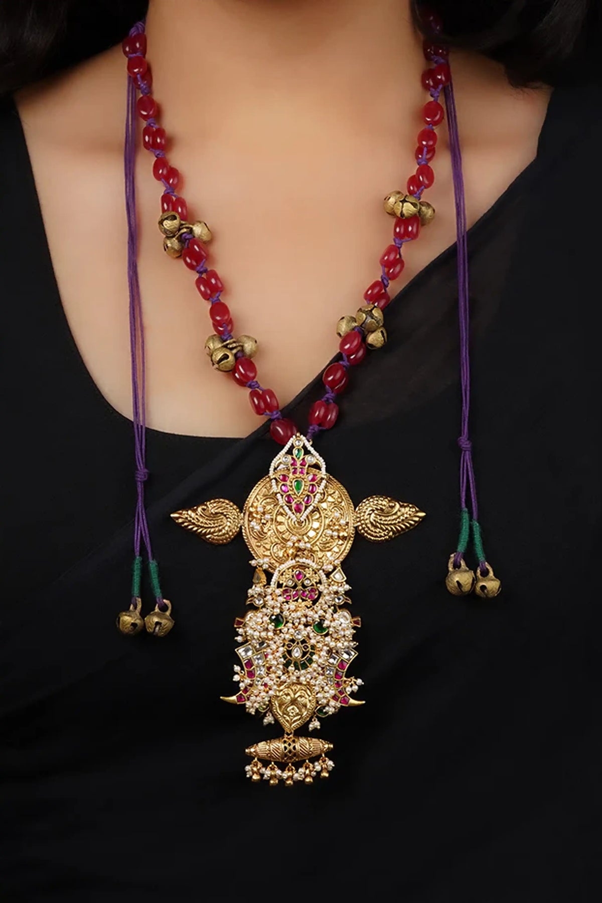 Gold Plated Mishr Tribal Necklace