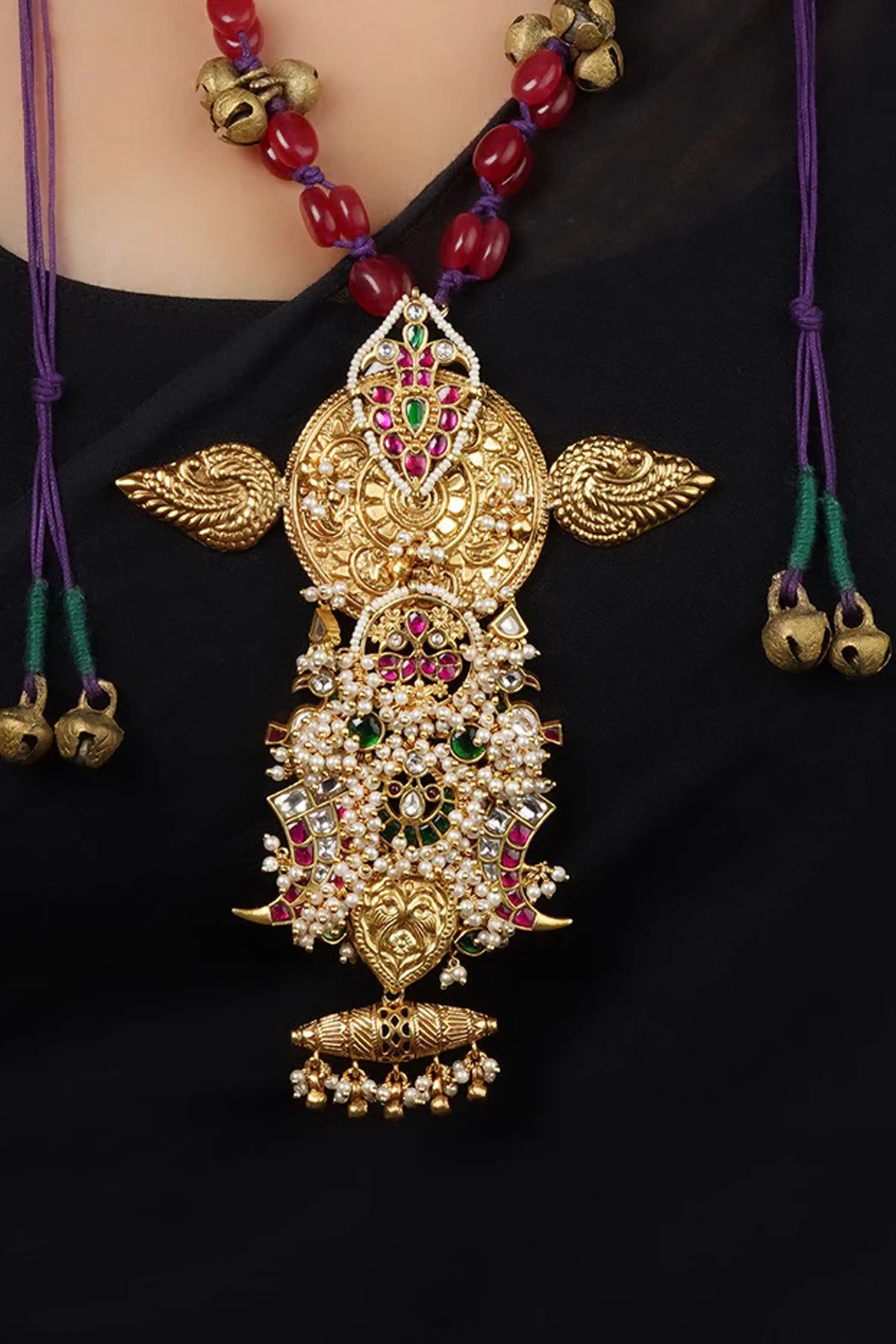 Gold Plated Mishr Tribal Necklace