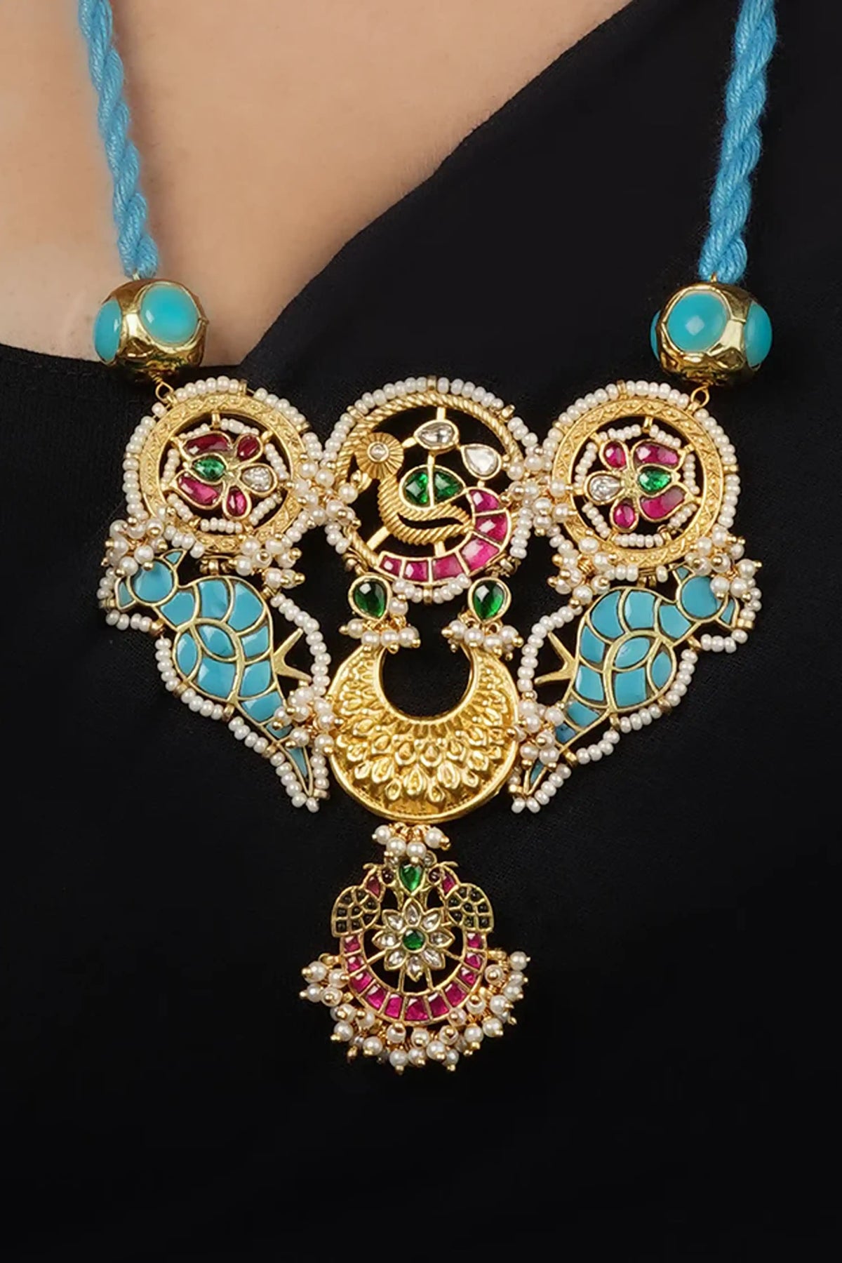 Dual Tone Mishr Tribal Necklace