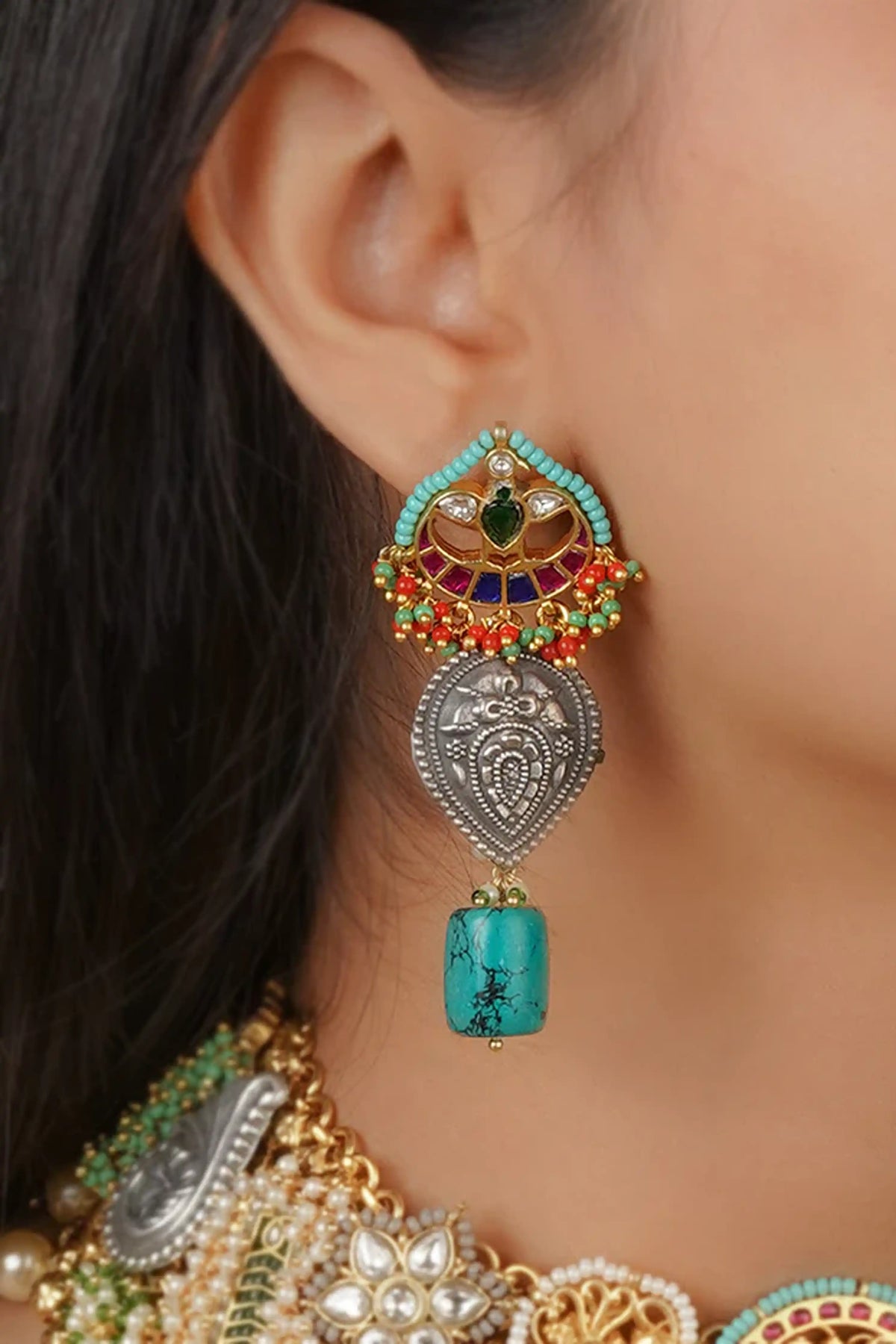 Multicolor Mishr Necklace Set
