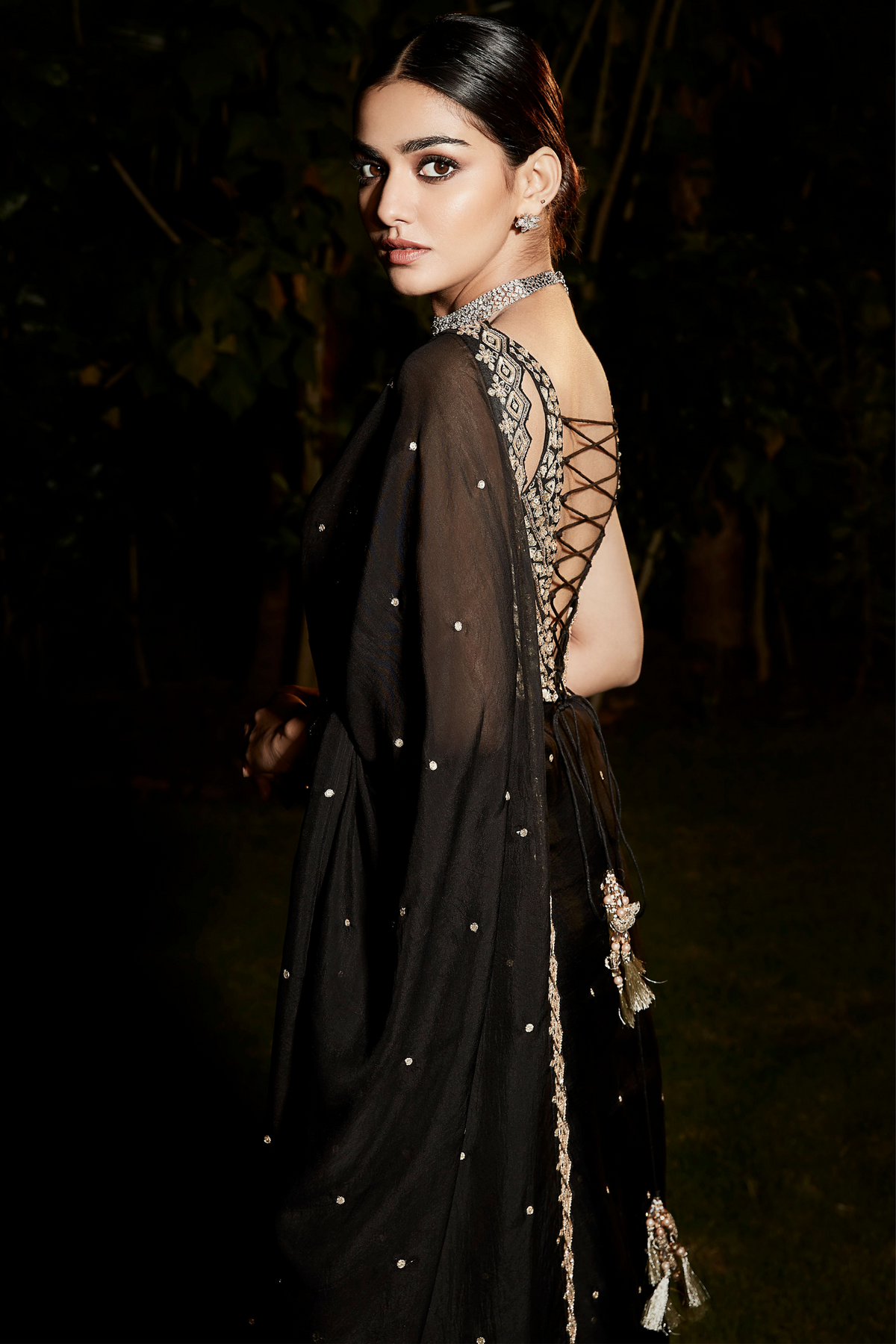 The Royal Noir Saree