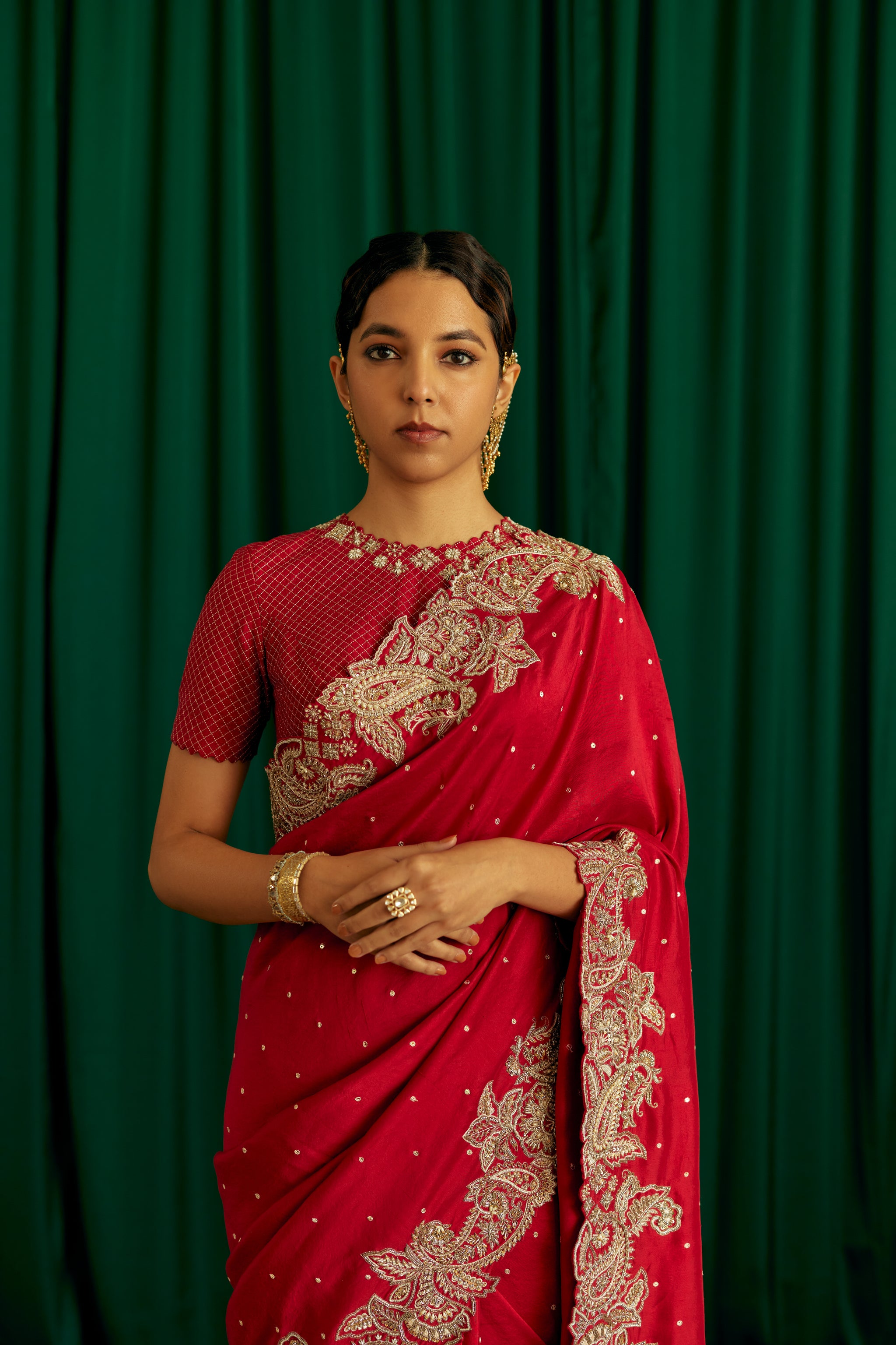 Mrunalini Rao Tara Saree Set Elahe