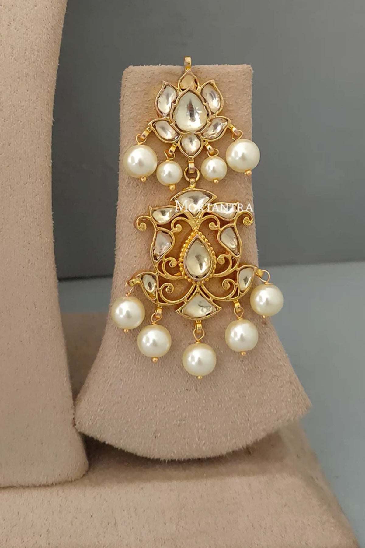 Mortantra White Gold Plated Necklace Set