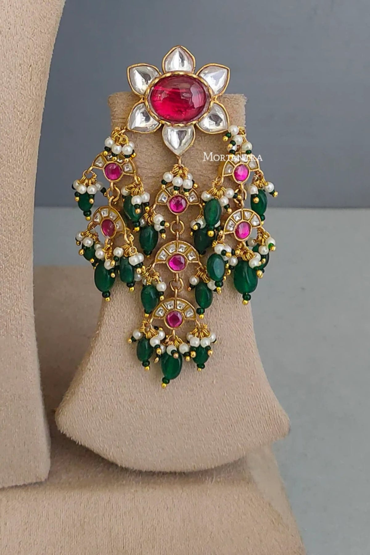 Navratna Kundan Bridal Necklace Set