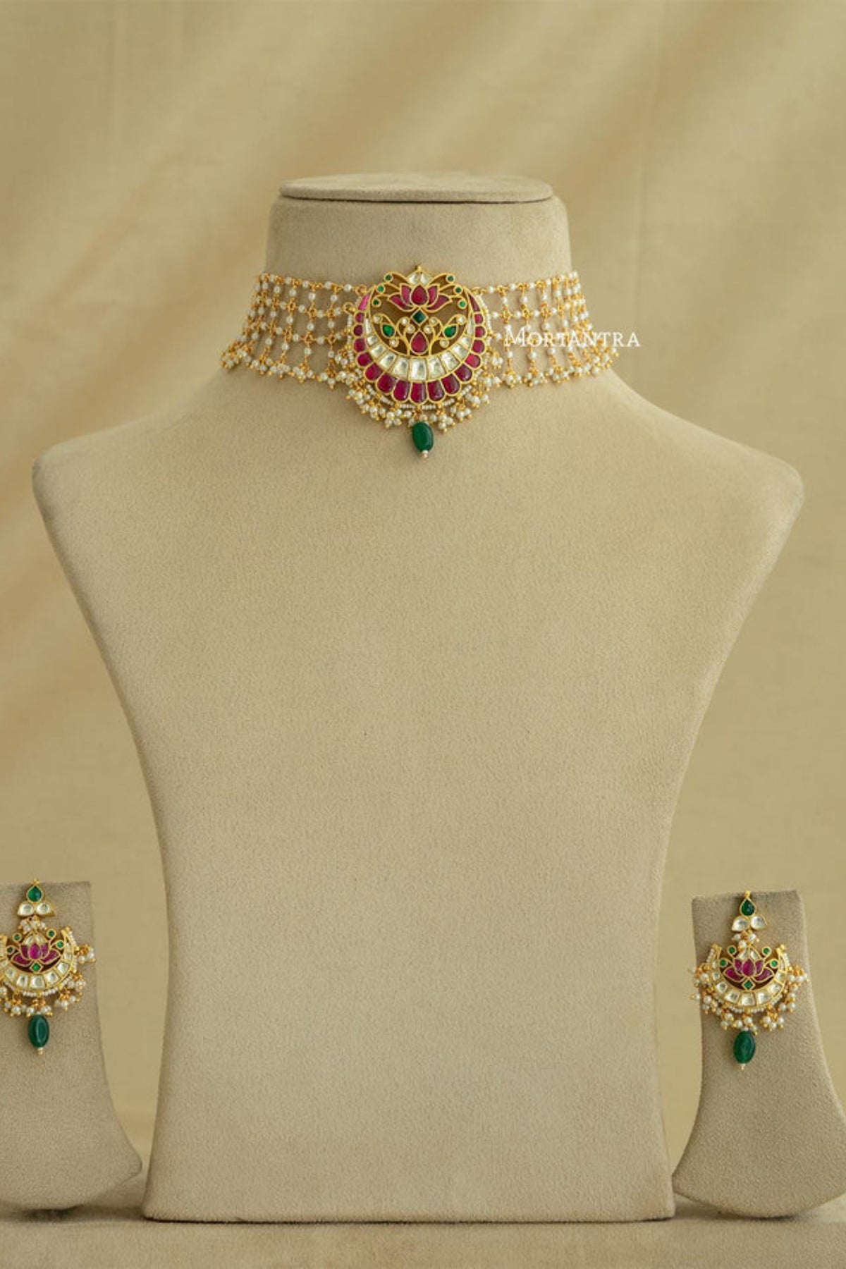 Mortantra Necklace Set in Multicolor