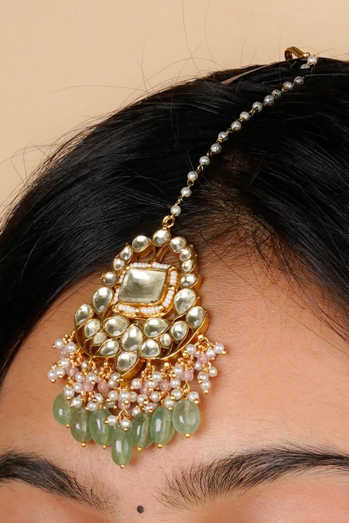 Green Kundan Bridal Necklace Set