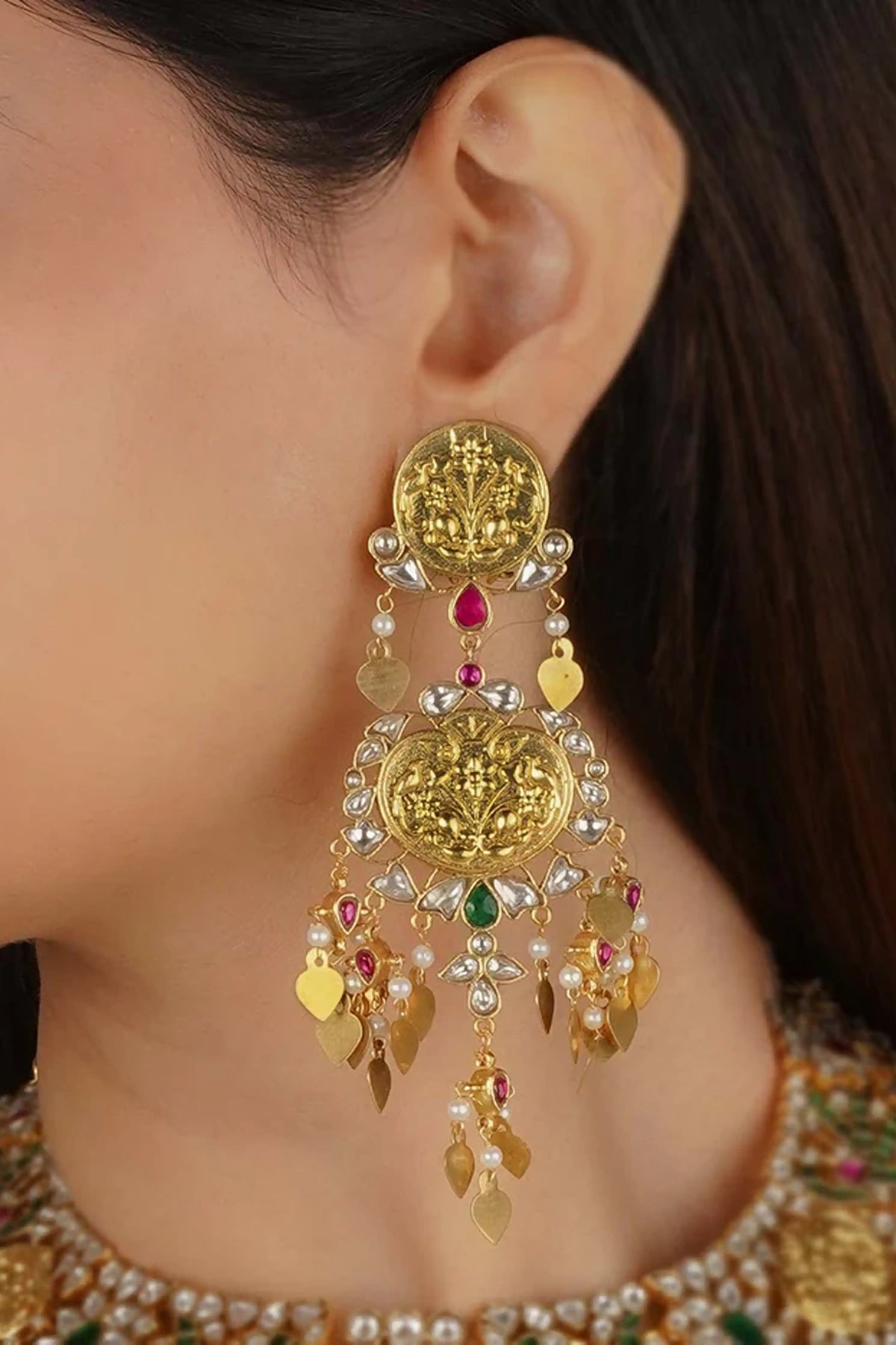 Mortantra Mulitcolor Bridal Necklace Set