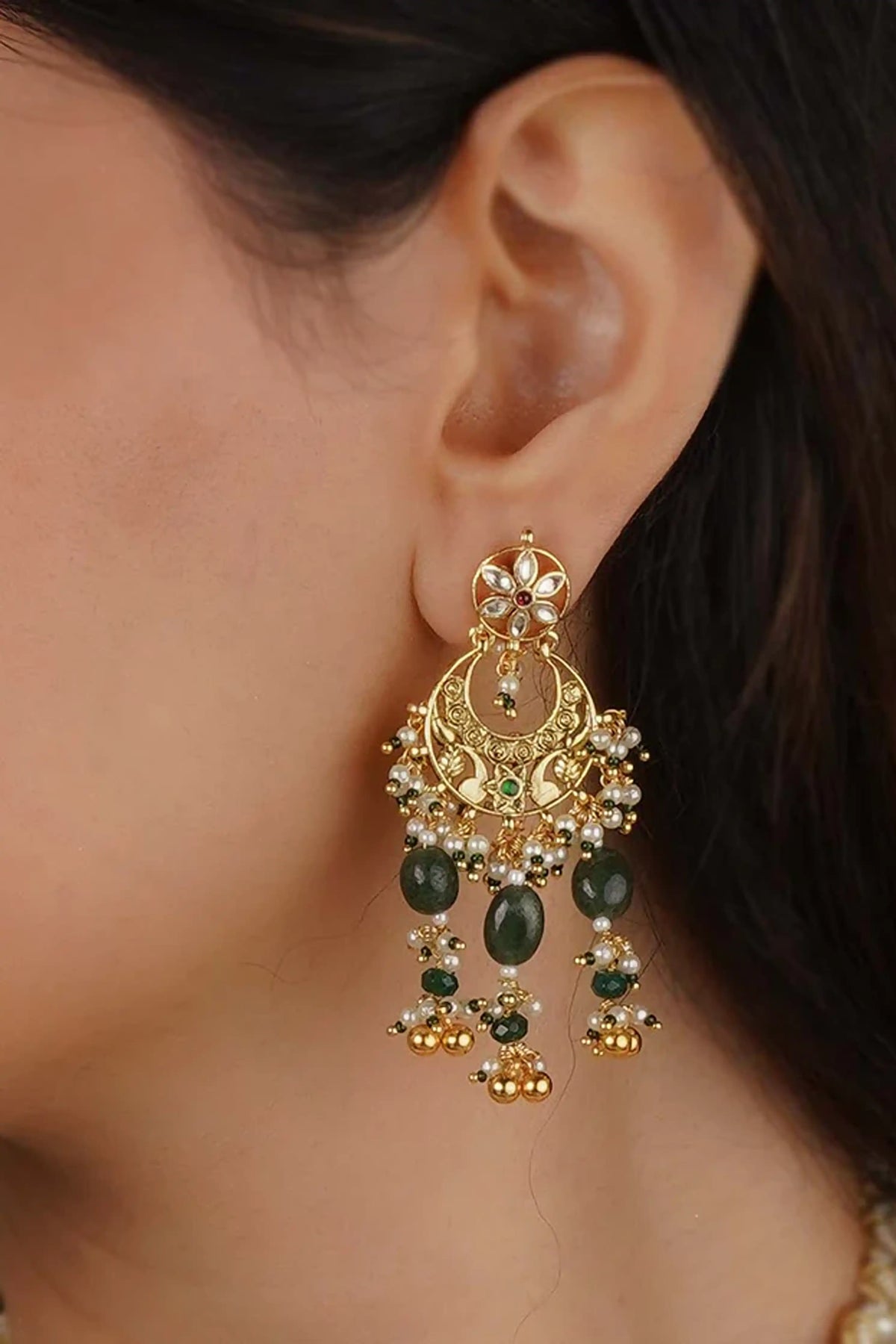 Multicolor Jadau Kundan Necklace Set