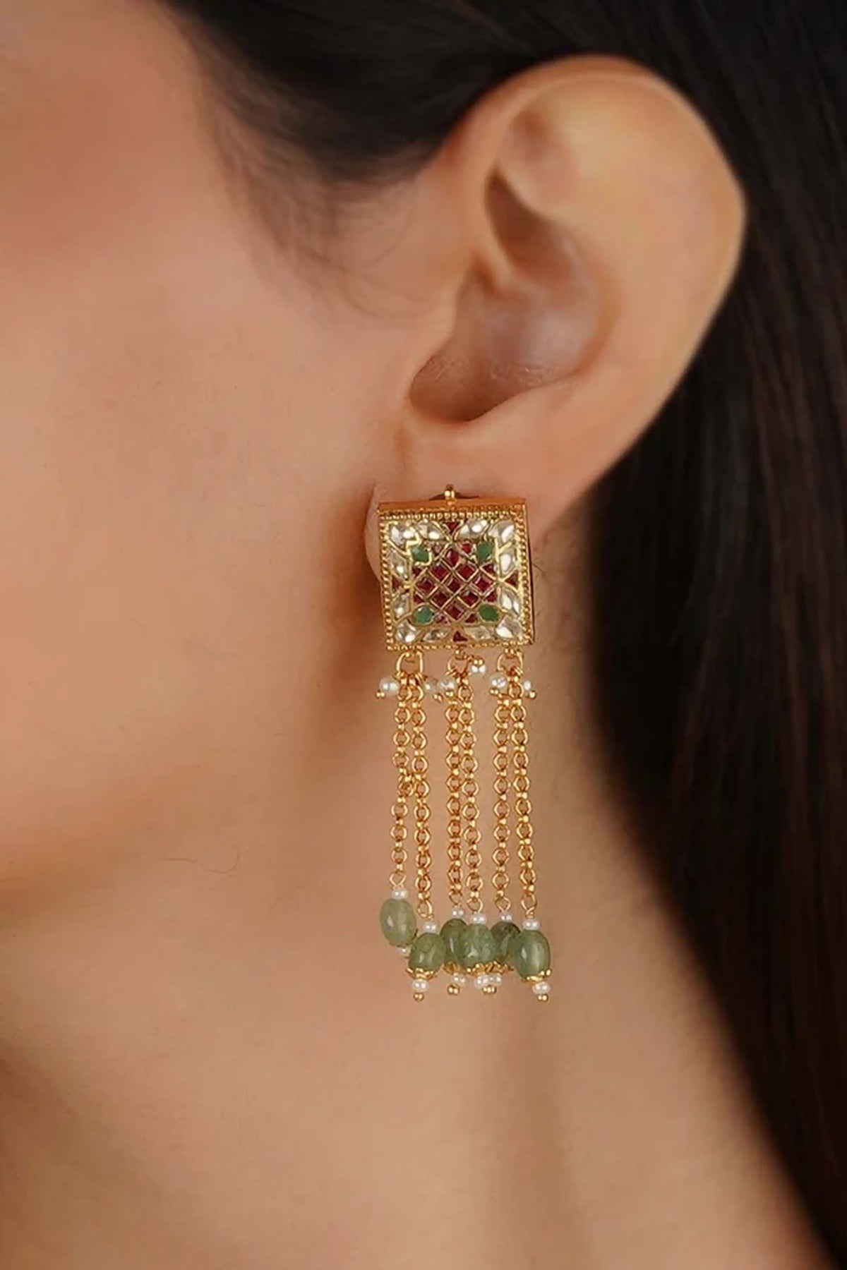 Jadau Kundan Necklace Set