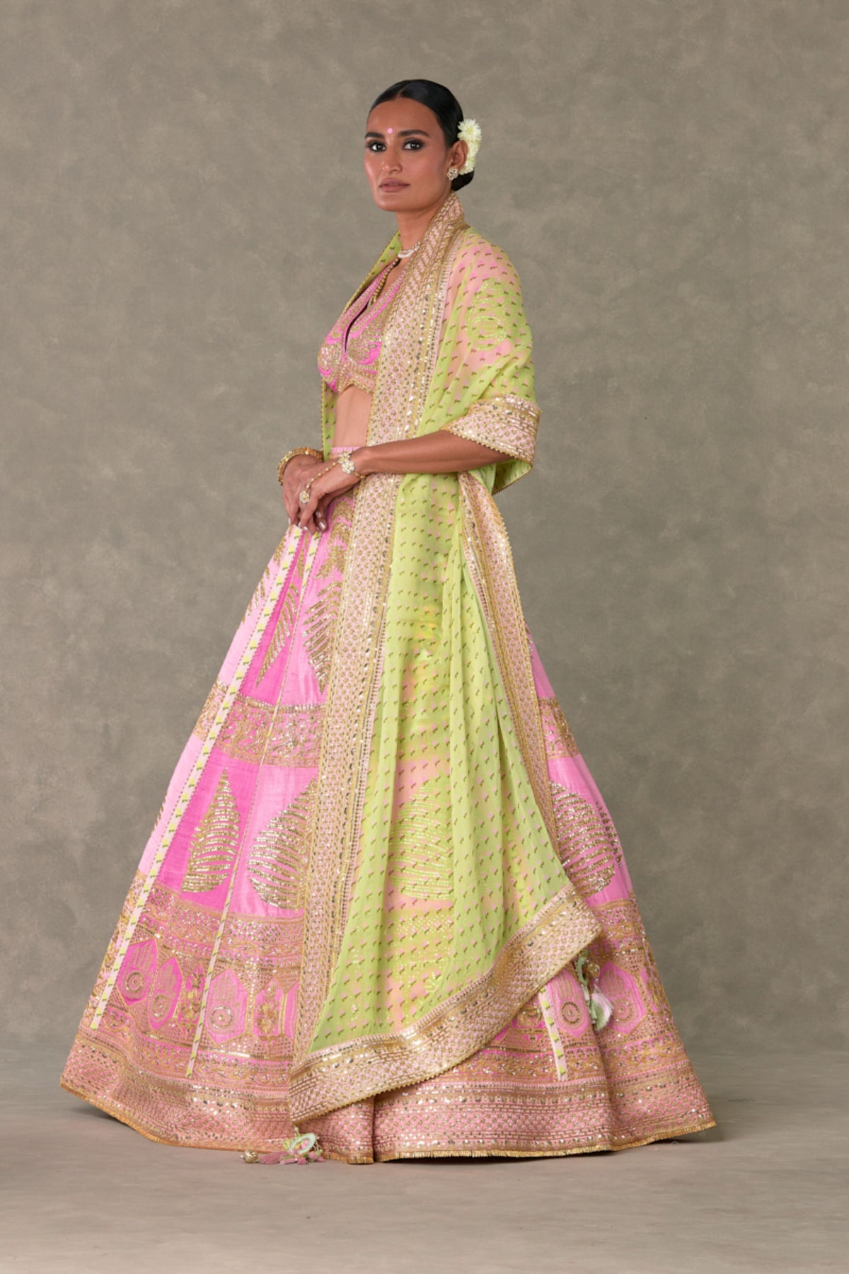 Paan Patti Lehenga Set