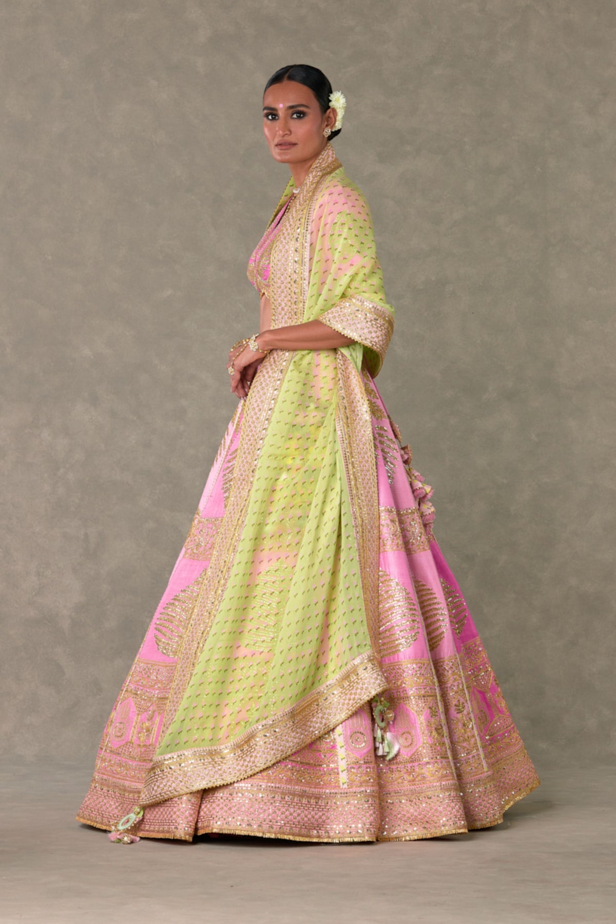 Paan Patti Lehenga Set