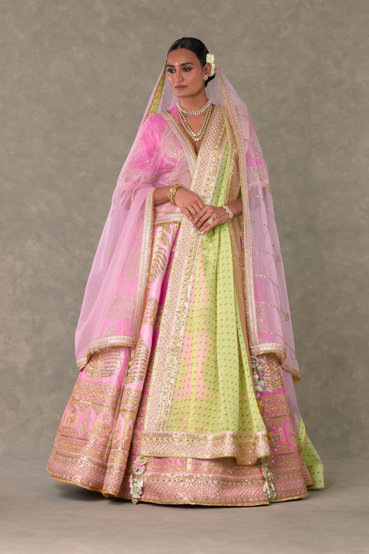 Paan Patti Lehenga Set