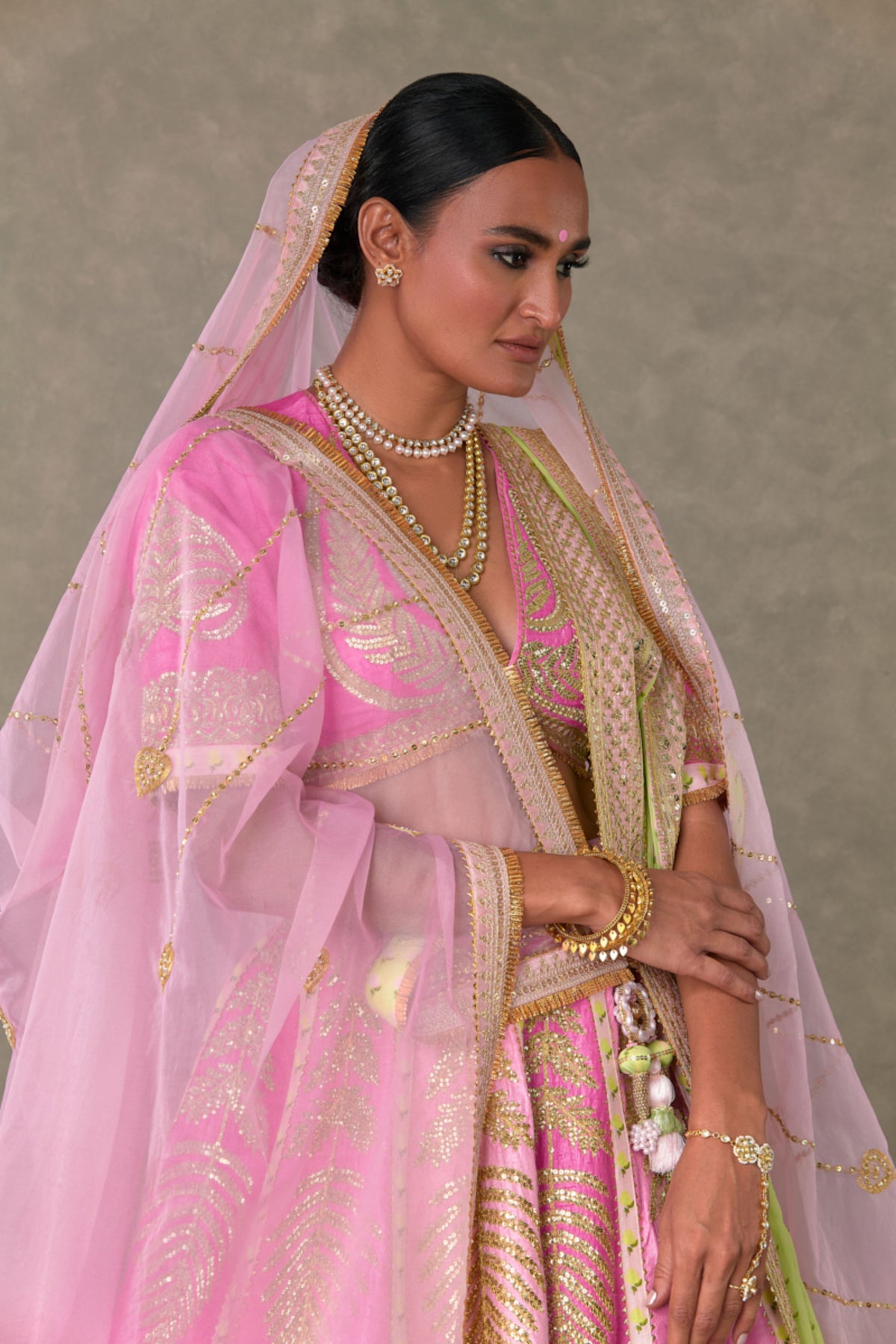 Paan Patti Lehenga Set