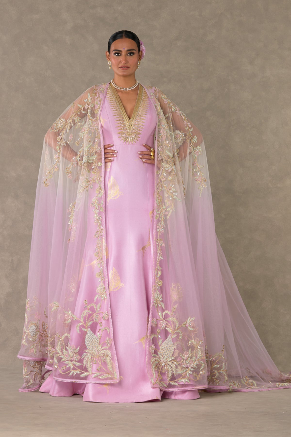 Barfi Pink &#39;Son-Chidiya&#39; Gown Set