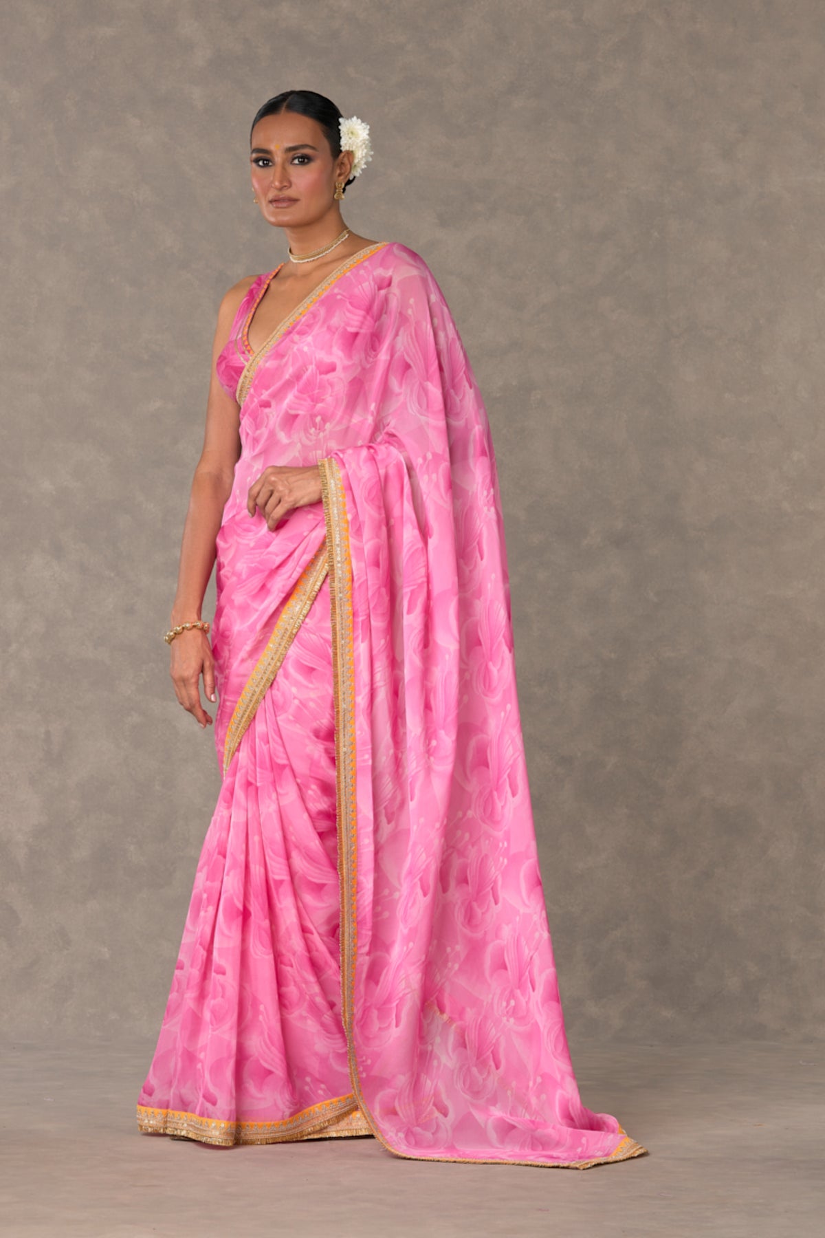 Pink Bloomerang Saree