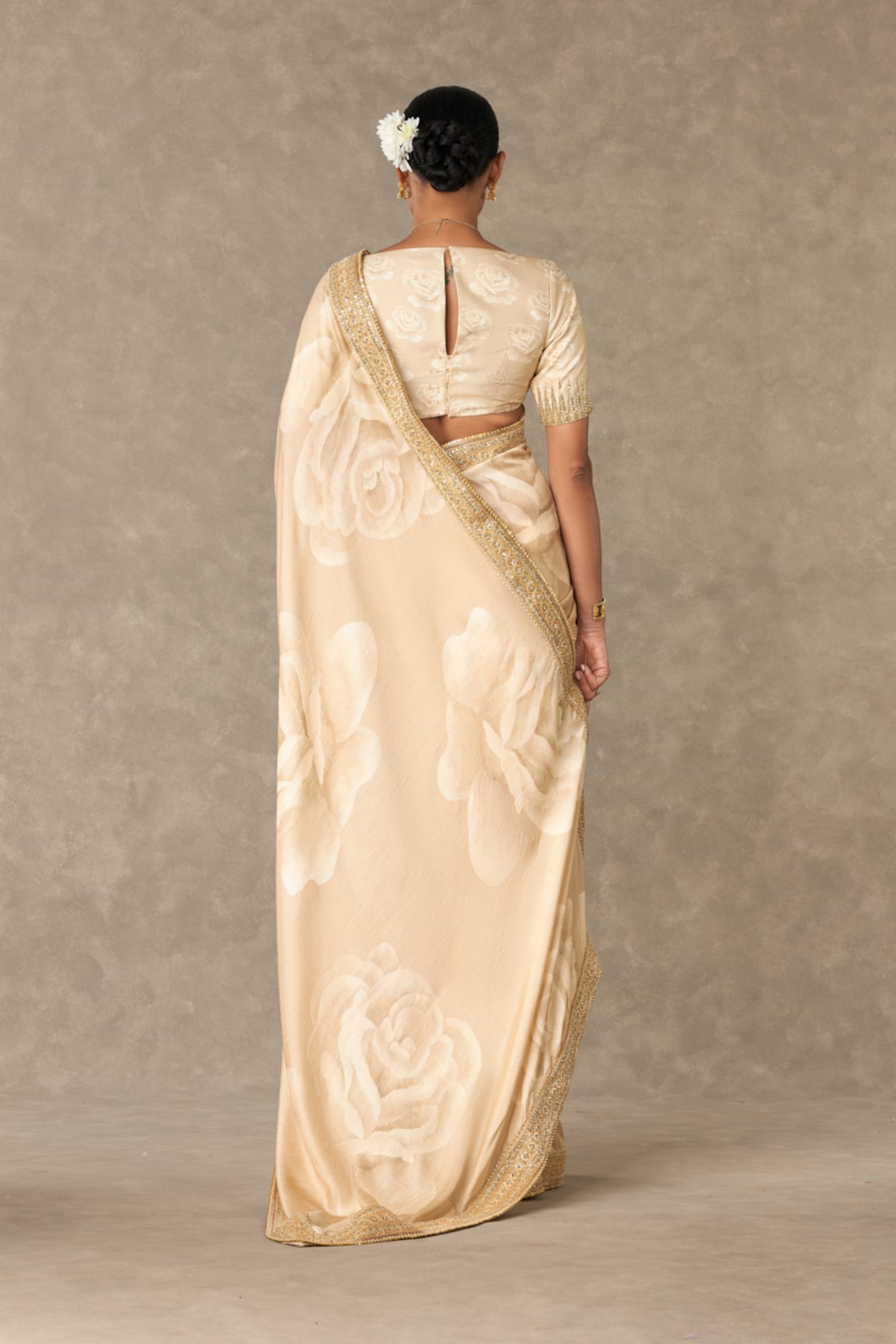 Beige Gulaab Saree