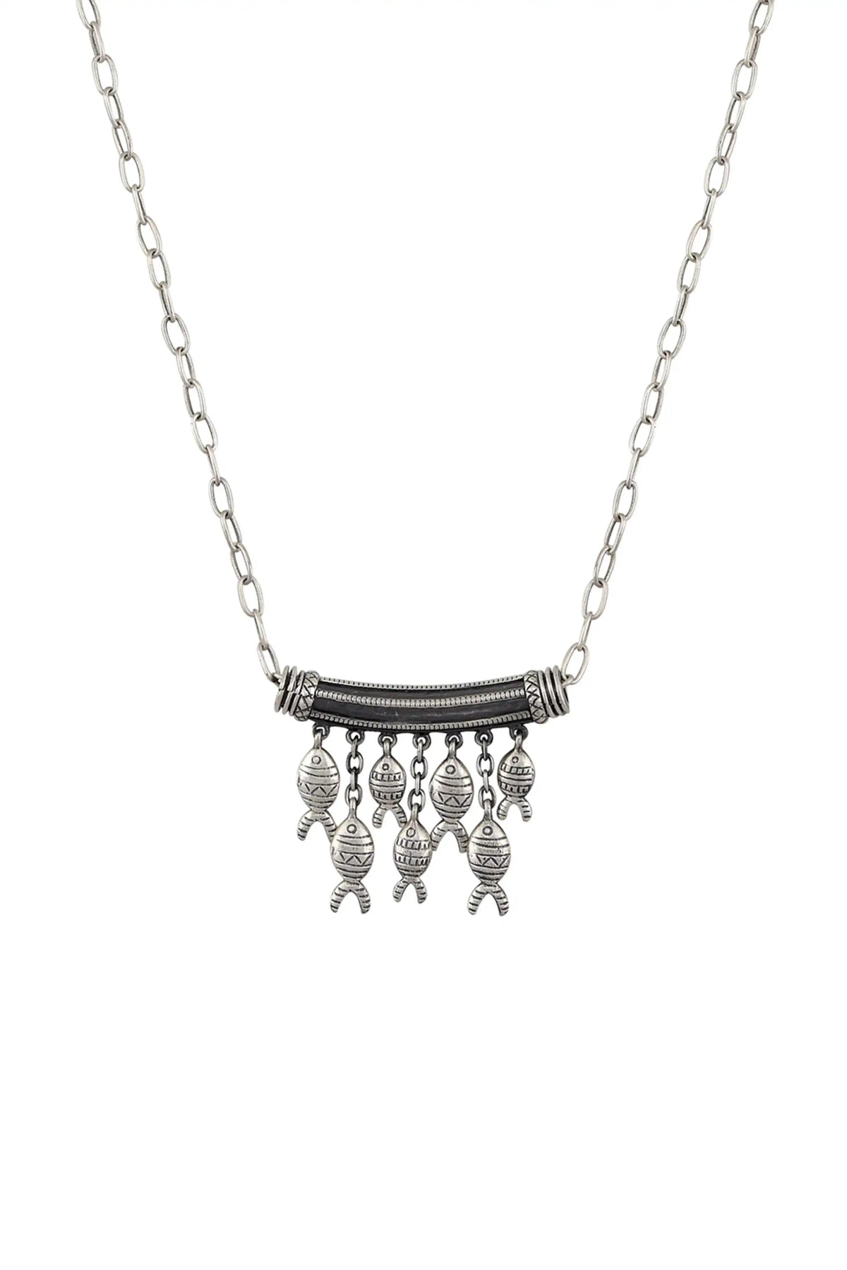 Matsya Silver Plated Necklace
