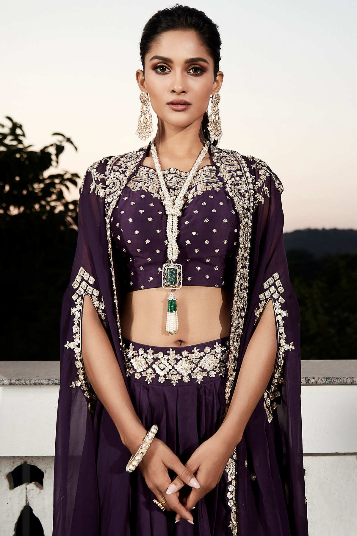 The Royal Midnight Plum Cape