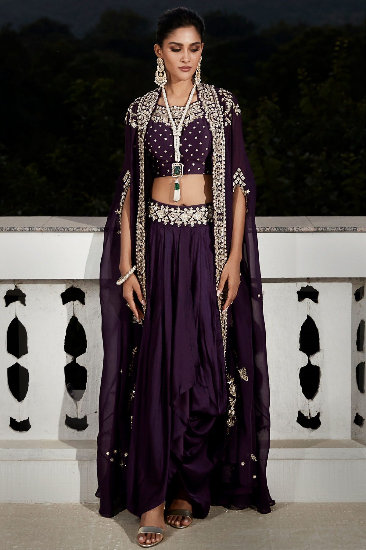 The Royal Midnight Plum Cape