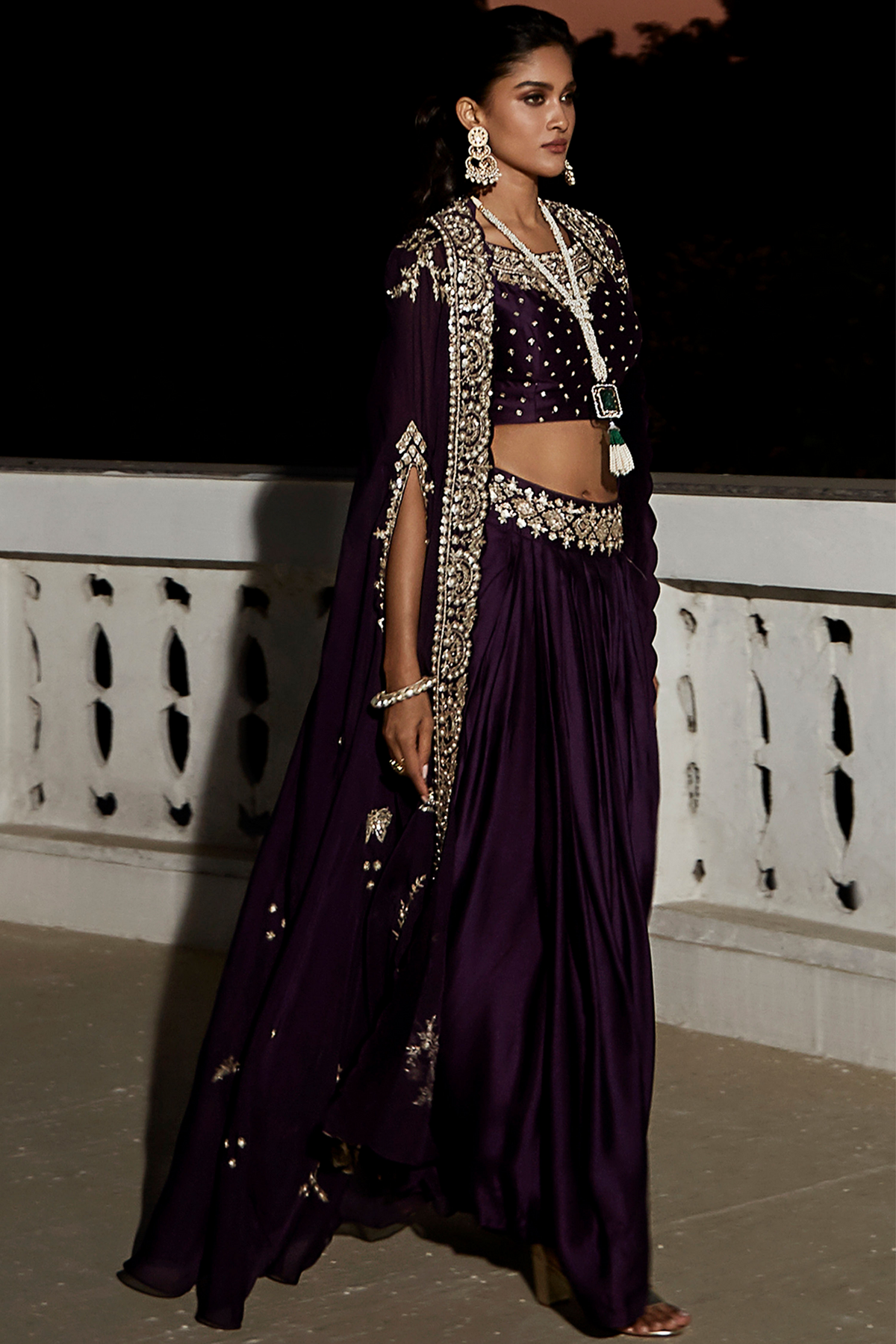 The Royal Midnight Plum Cape