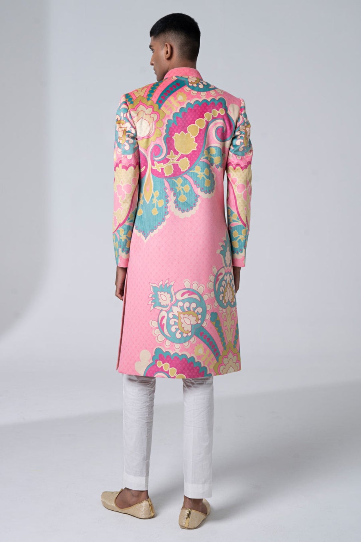 signature pink sherwani set