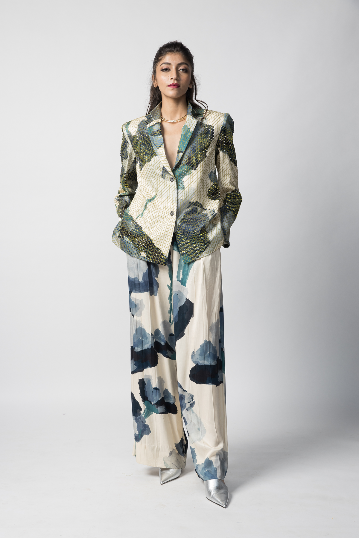 Marble Blazer Co-ord