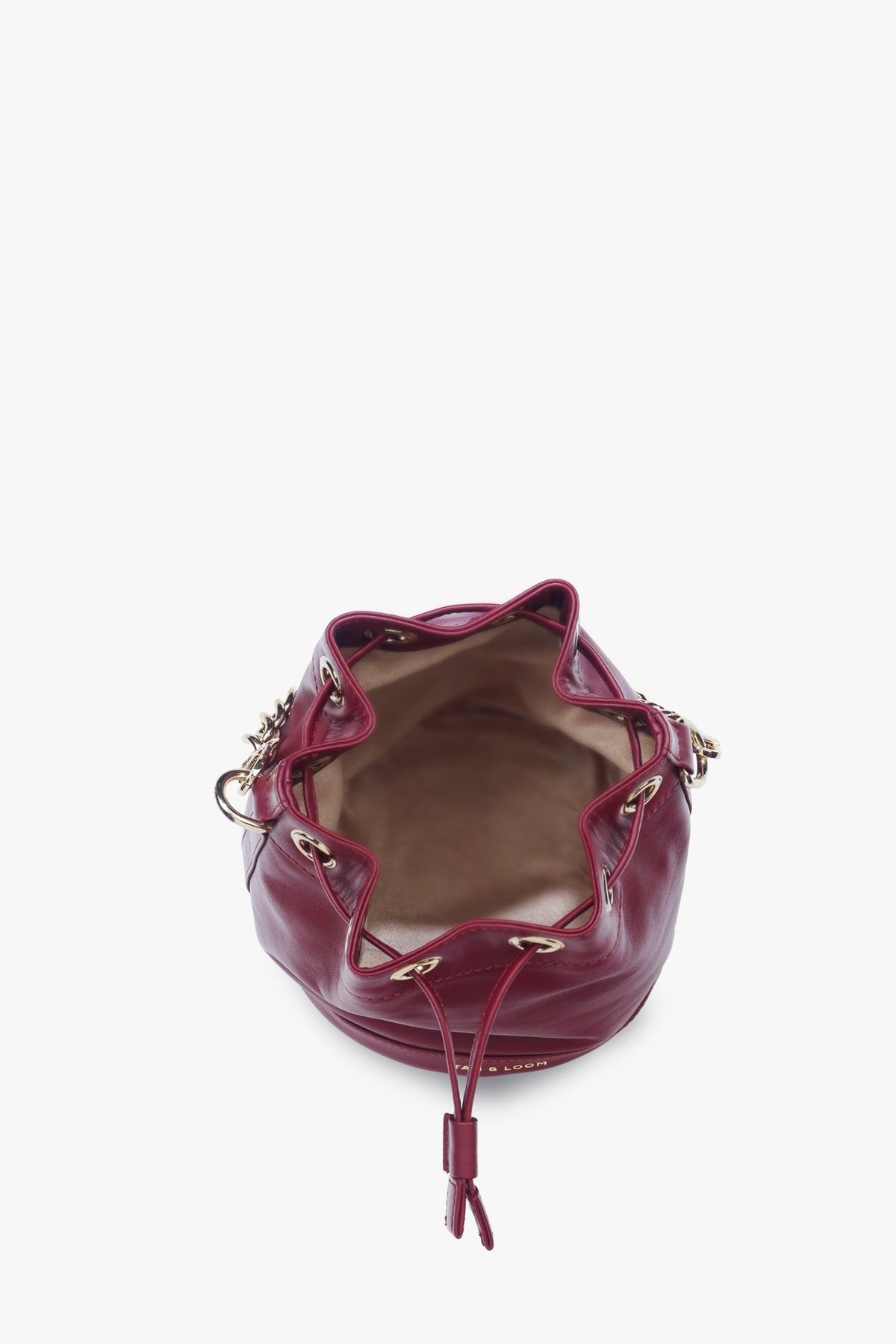 Divine Maroon  Bombay Bucket Bag