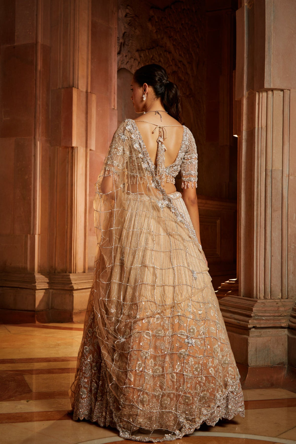 Mushroom Ombre Dyed Lehenga Set