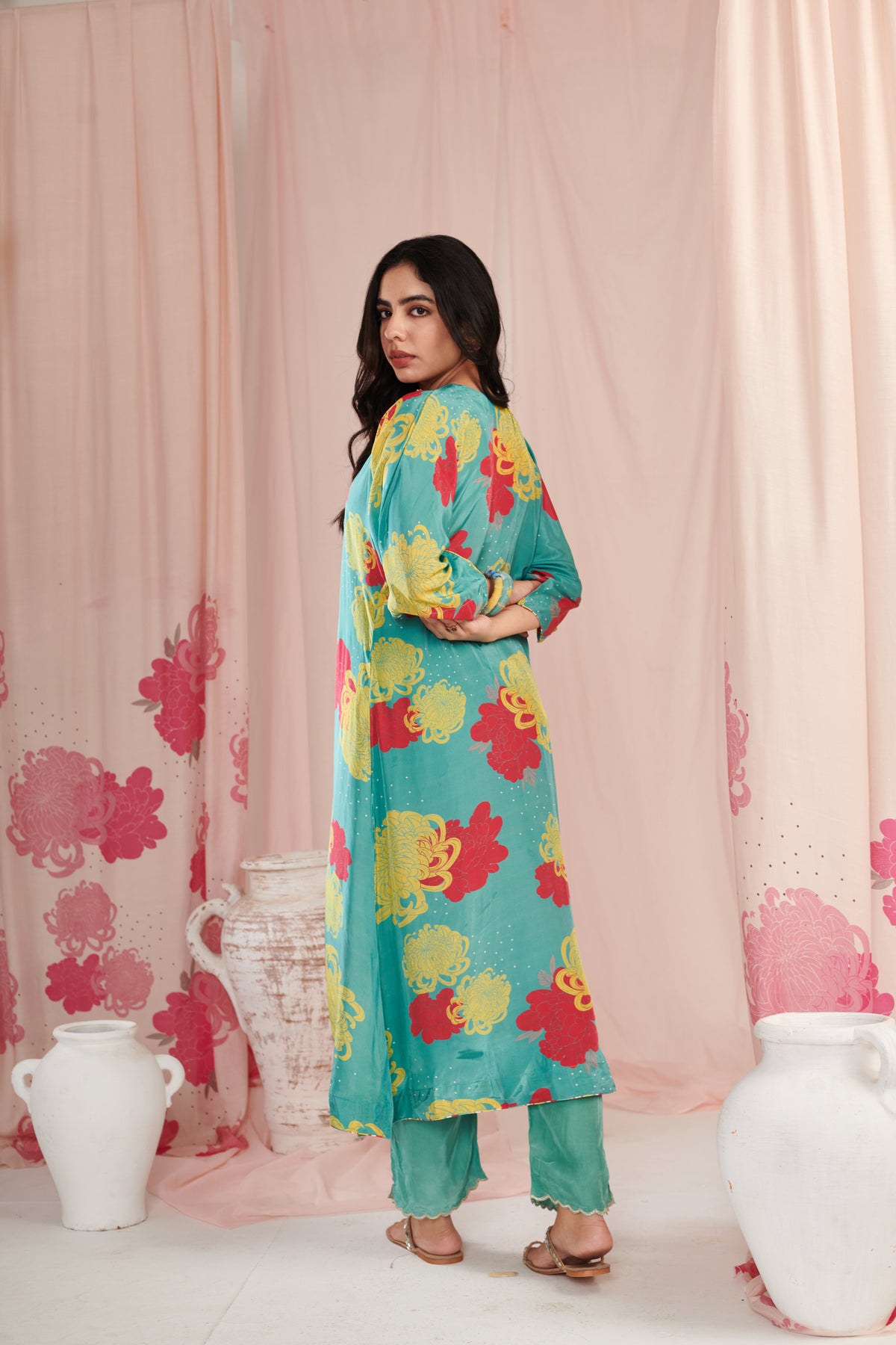 Exquisite Aqua Bloom Set