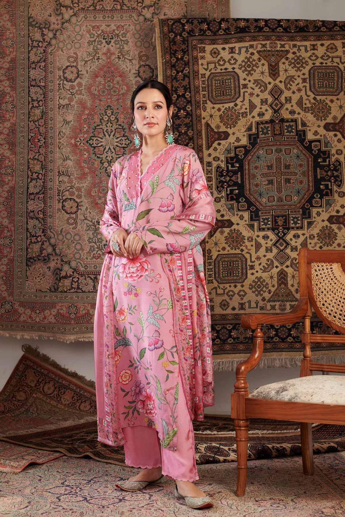 Aks Old Pink Kurta Set