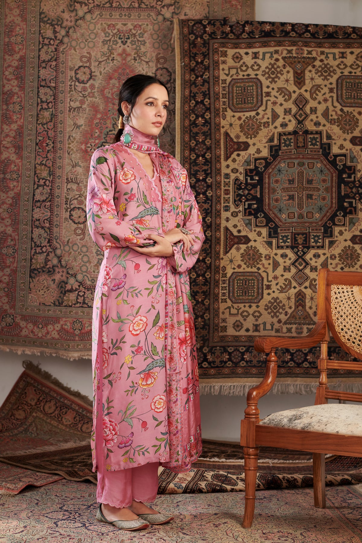 Aks Old Pink Kurta Set