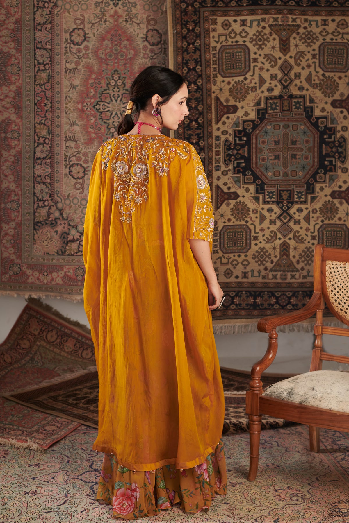 Ameera Mustard Sharara Set